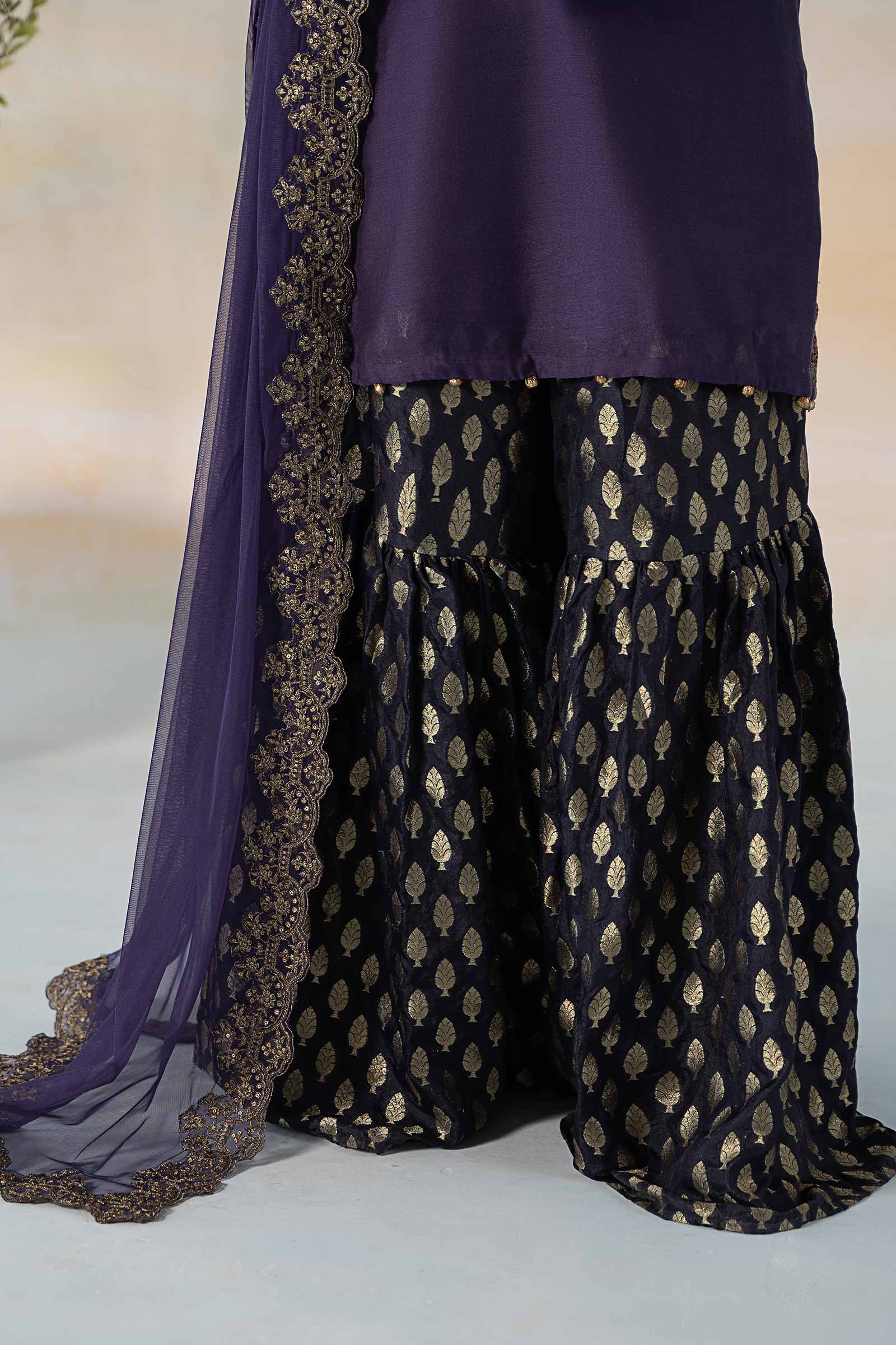 3 Piece Dyed Paper Cotton Suit - Image 4
