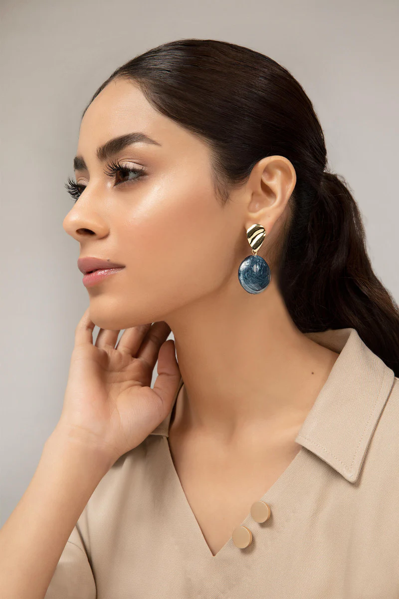 Earrings Blue AER-W21-032 - Image 2