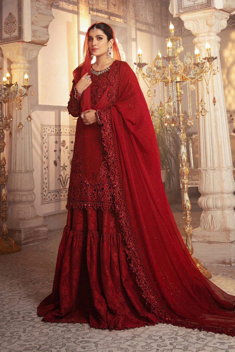 Unstitched MBROIDERED - Ruby Red (BD-2305) - Image 3