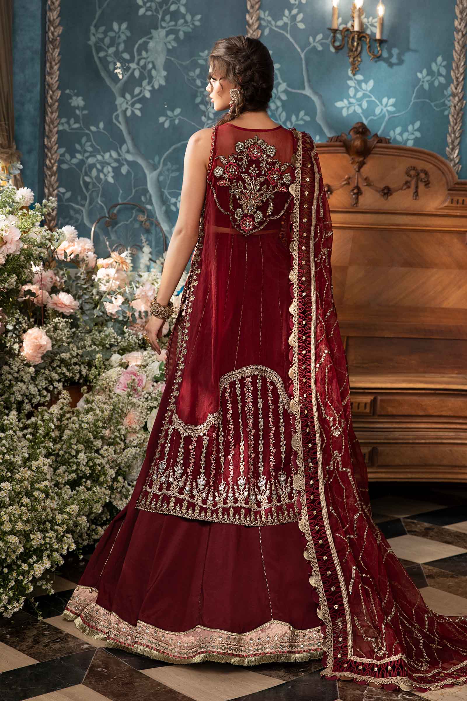 3 Piece Unstitched Embroidered Suit | BD-2807 - Image 17