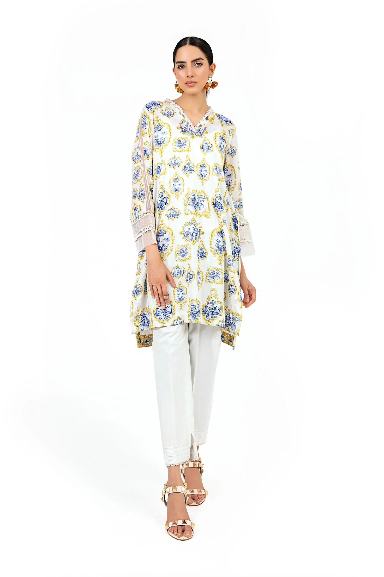 Shirt White Printed BUTW22S023 - Image 6