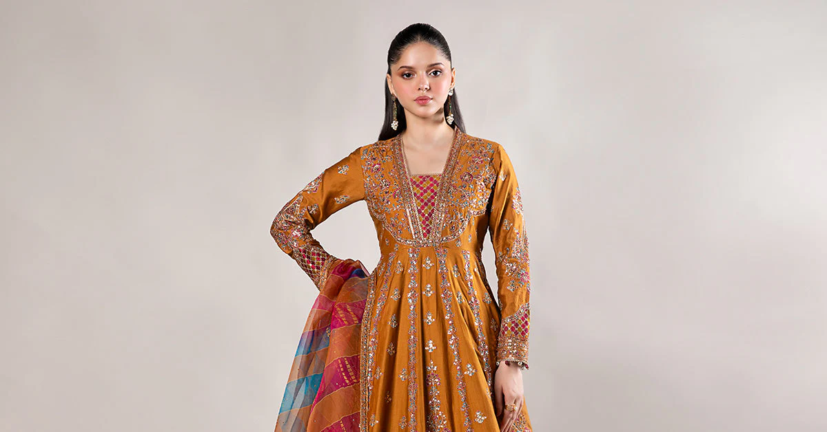 3 Piece Embroidered Cotton Satin Suit | CSS-812 - Image 6
