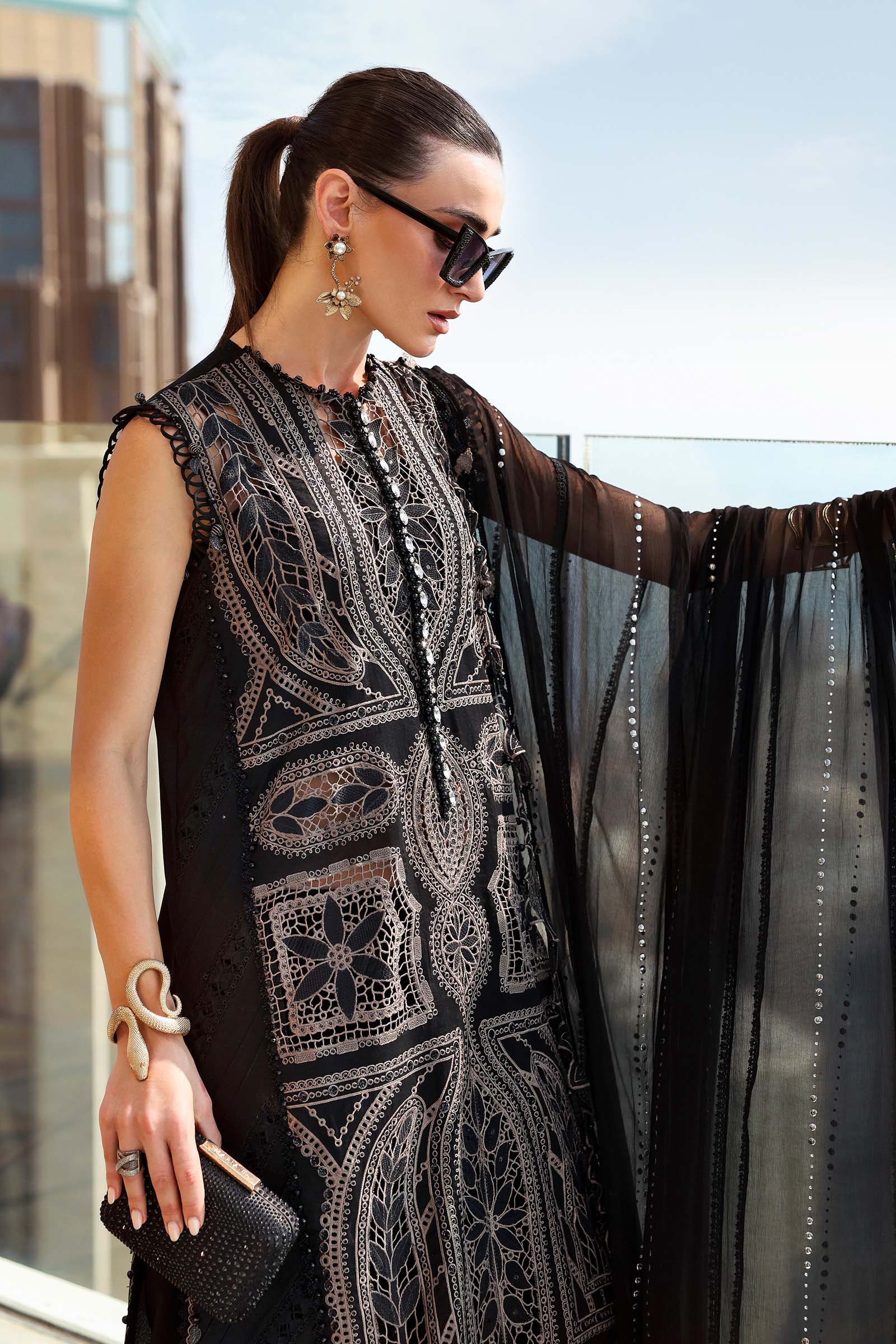 3 Piece Unstitched Embroidered Lawn Suit - Image 3