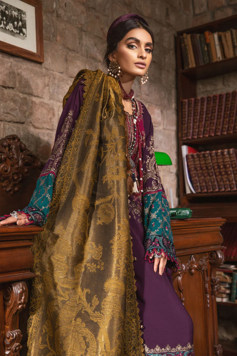 Unstitched Linen DL-1002-Purple - Image 4