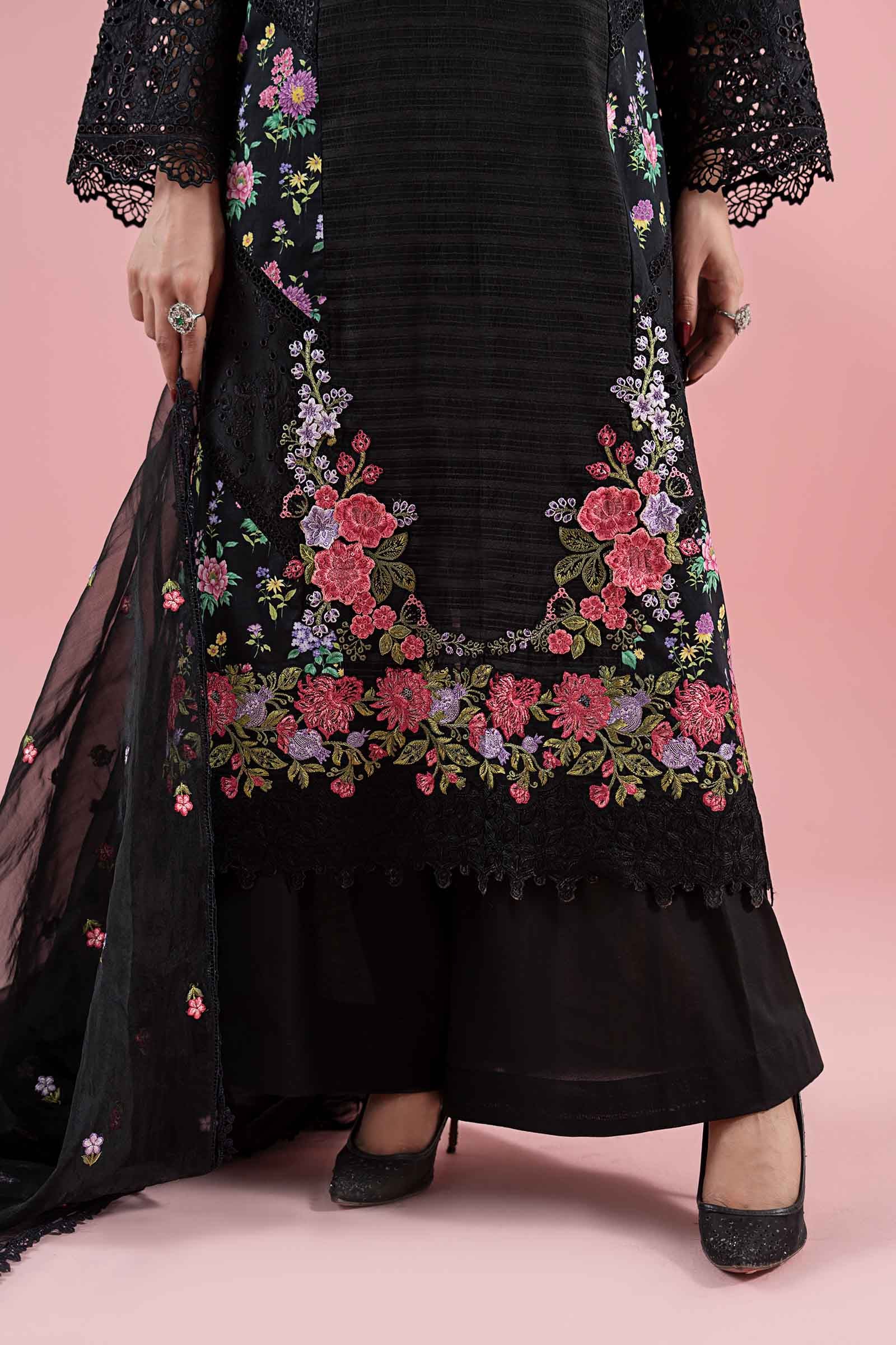 3 Piece Embroidered Lawn Suit - Image 6