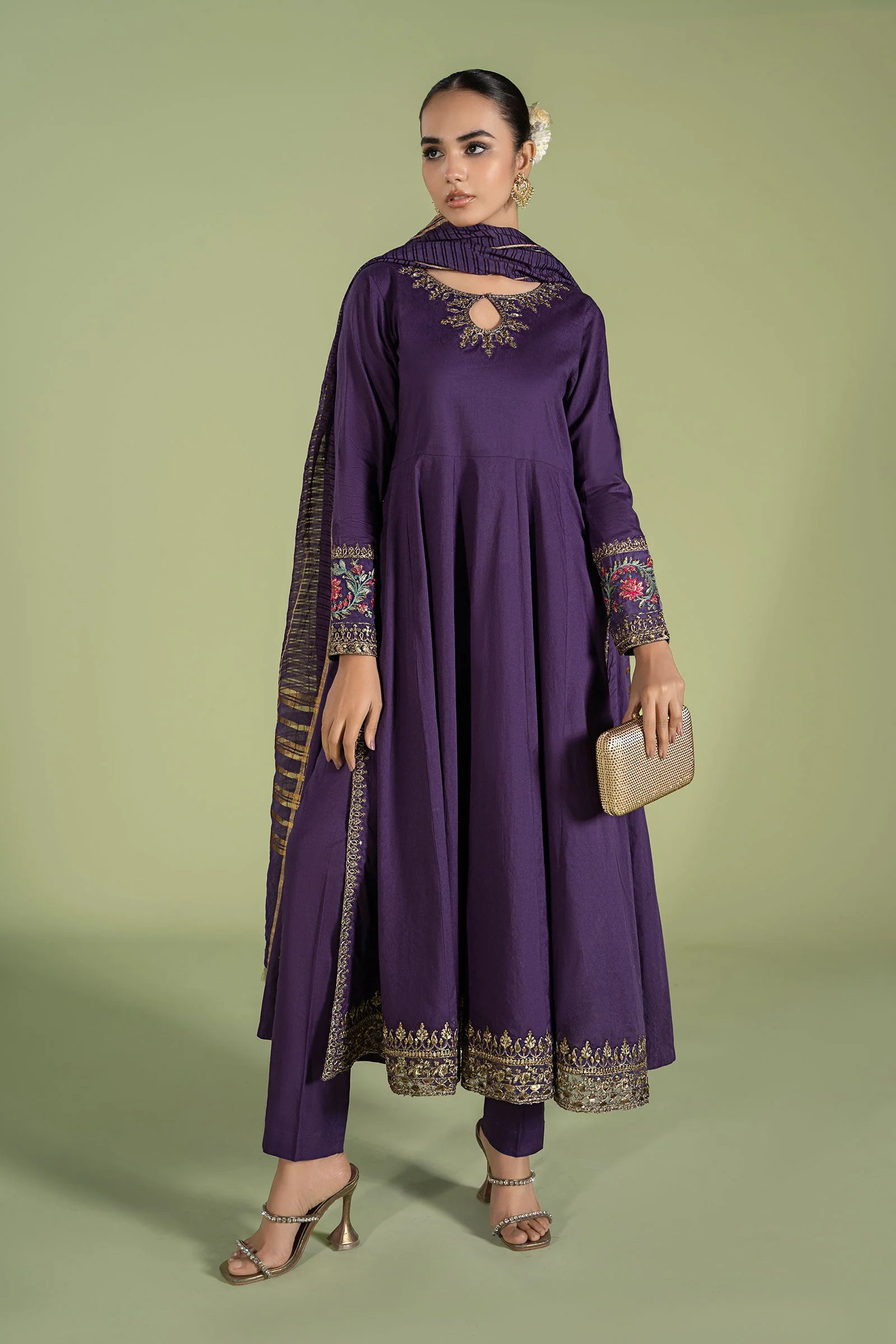3 Piece Dyed Lawn Suit - Image 5