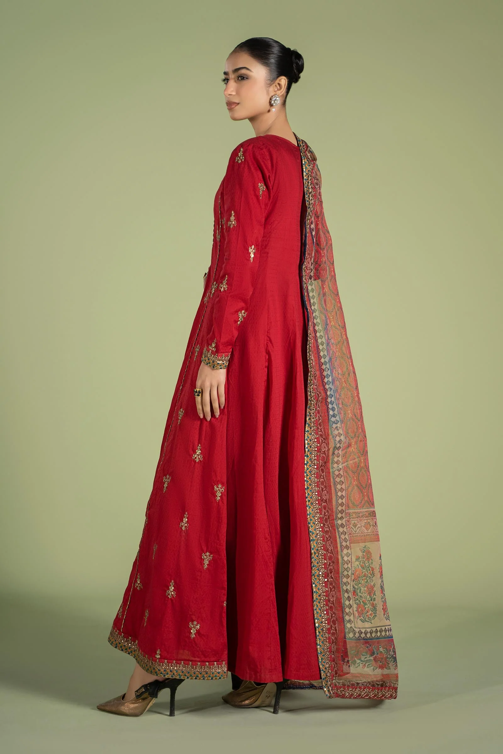 3 Piece Embroidered Dobby Suit - Image 6