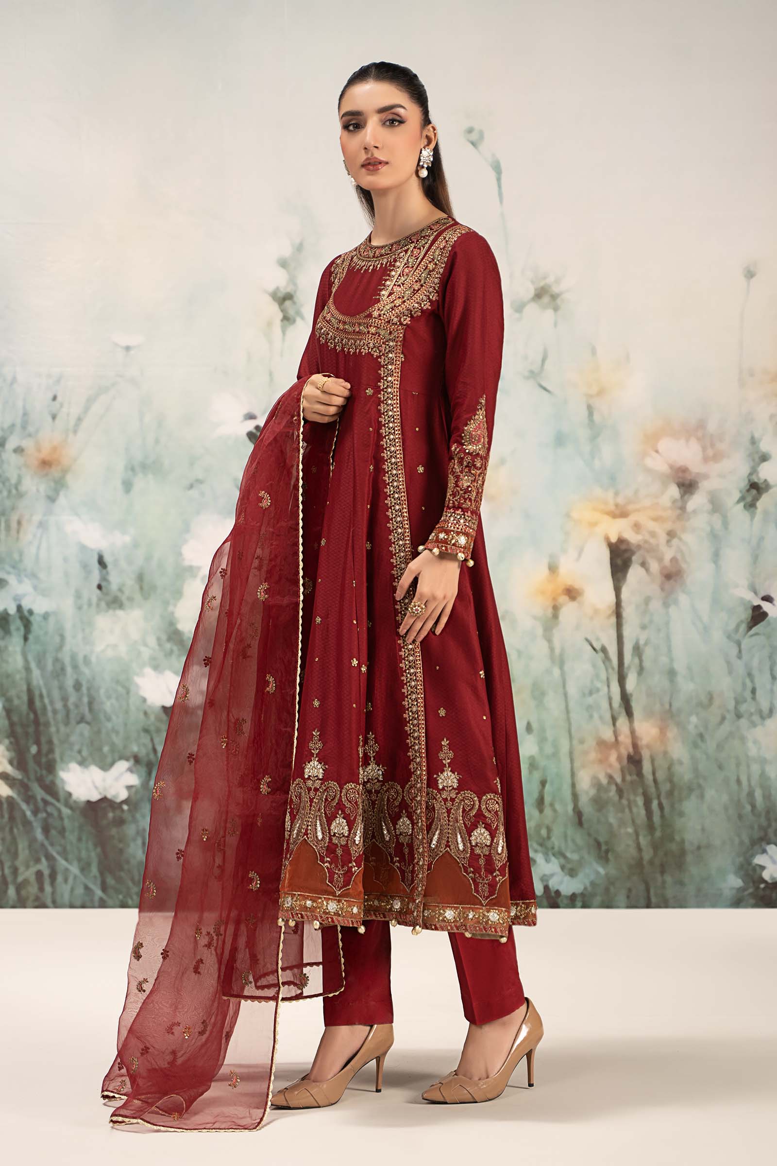 3 Piece Embroidered Dobby Lawn Suit - Image 5