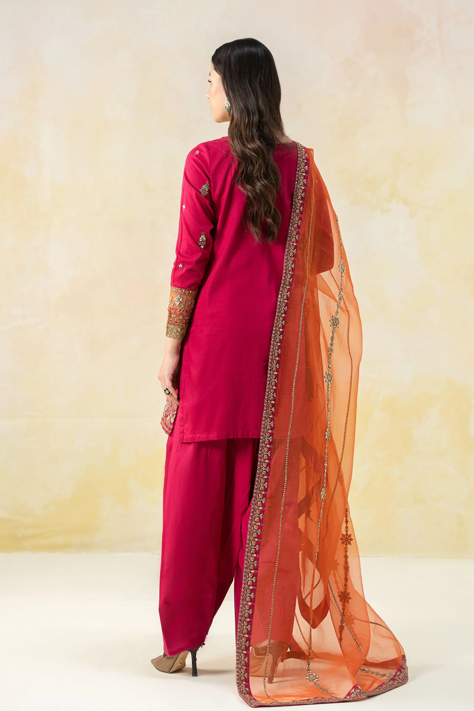 3 Piece Embroidered Dobby Lawn Suit - Image 10