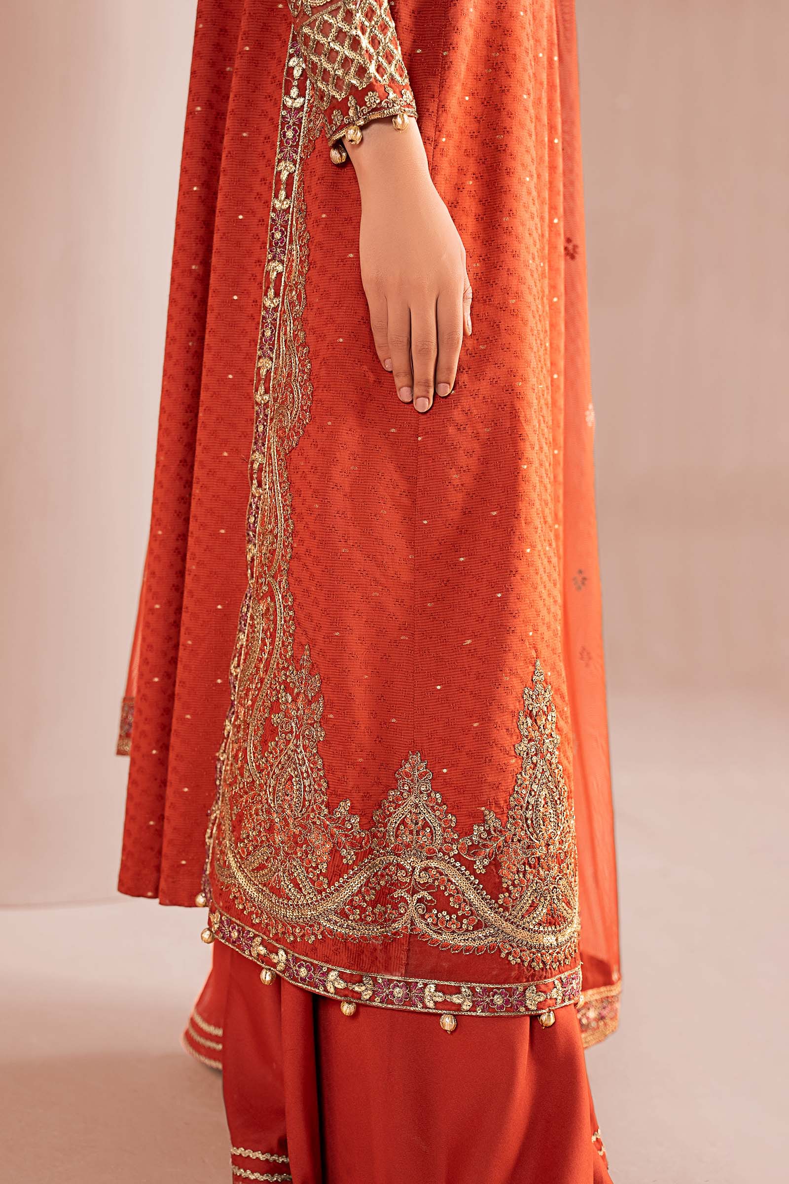 3 Piece Embroidered Filament Viscose Suit - Image 6