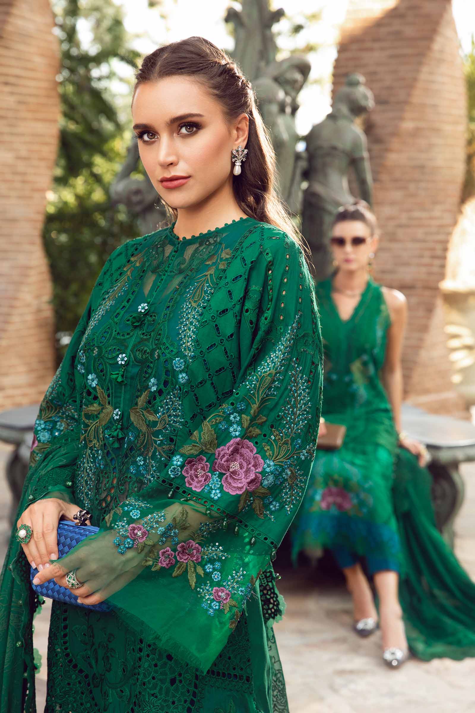 3 Piece - Unstitched Suit | EID LAWN-24-02 - Image 5