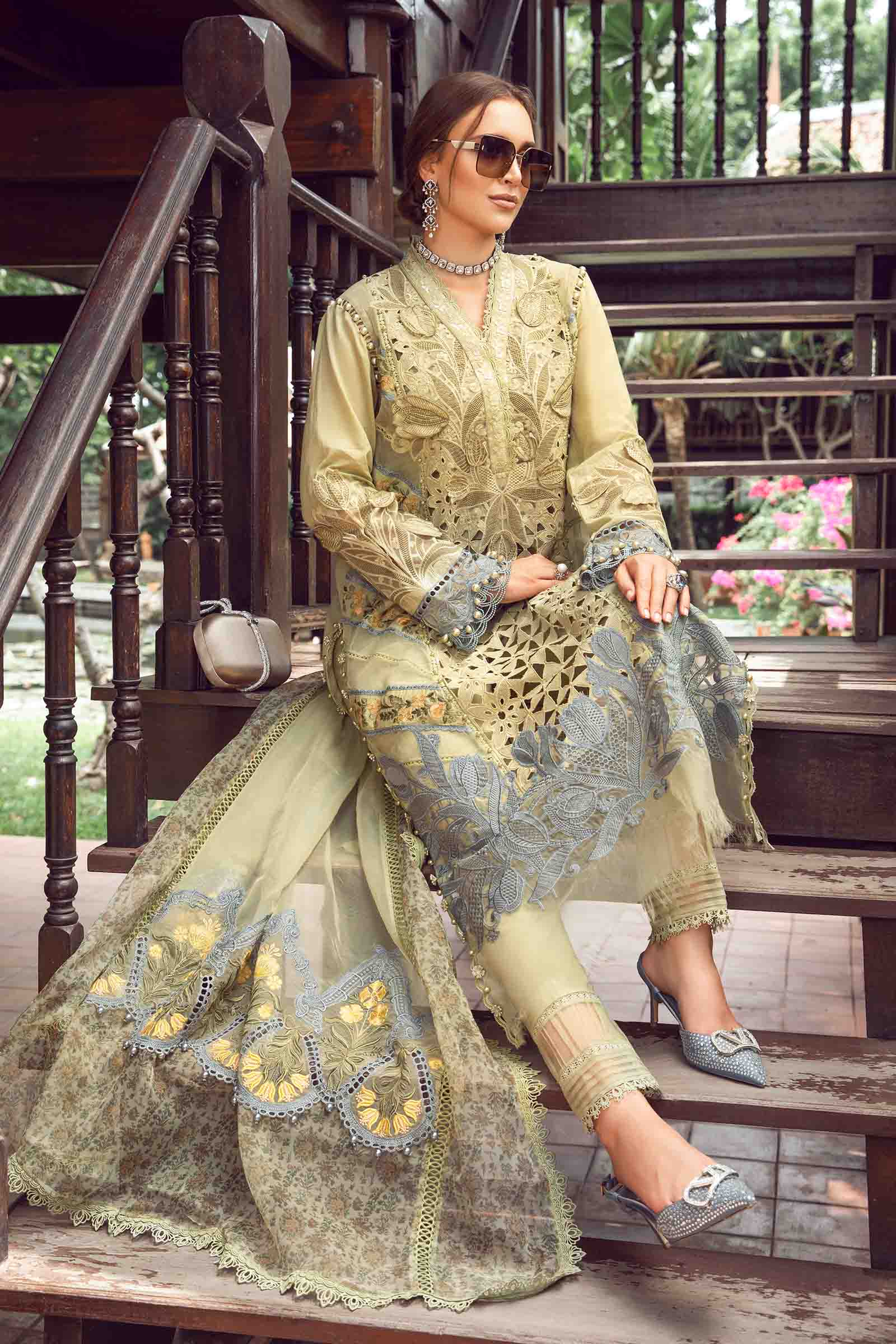 3 Piece - Unstitched Suit | EID LAWN-24-10 - Image 7