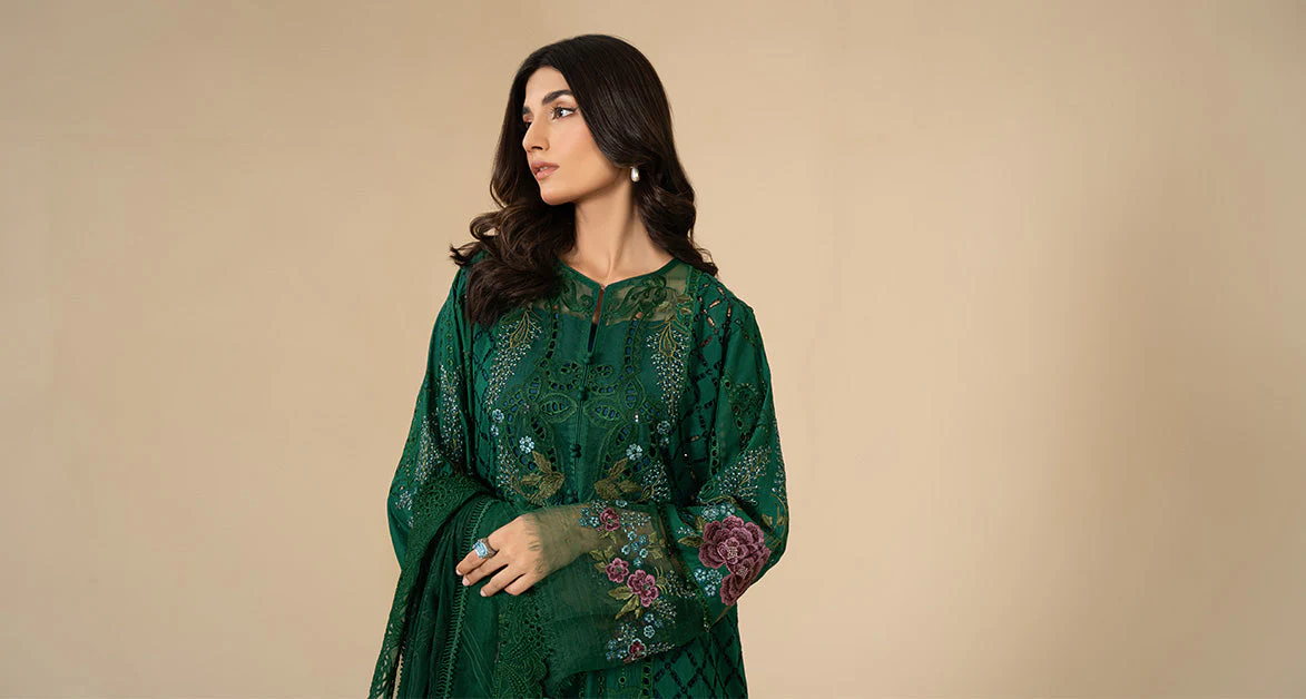 3 Piece Embroidered Lawn Suit | ELS-24-02 - Image 8