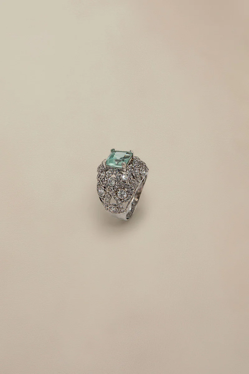 JRG-013 Teal and White Rhodium - Image 2