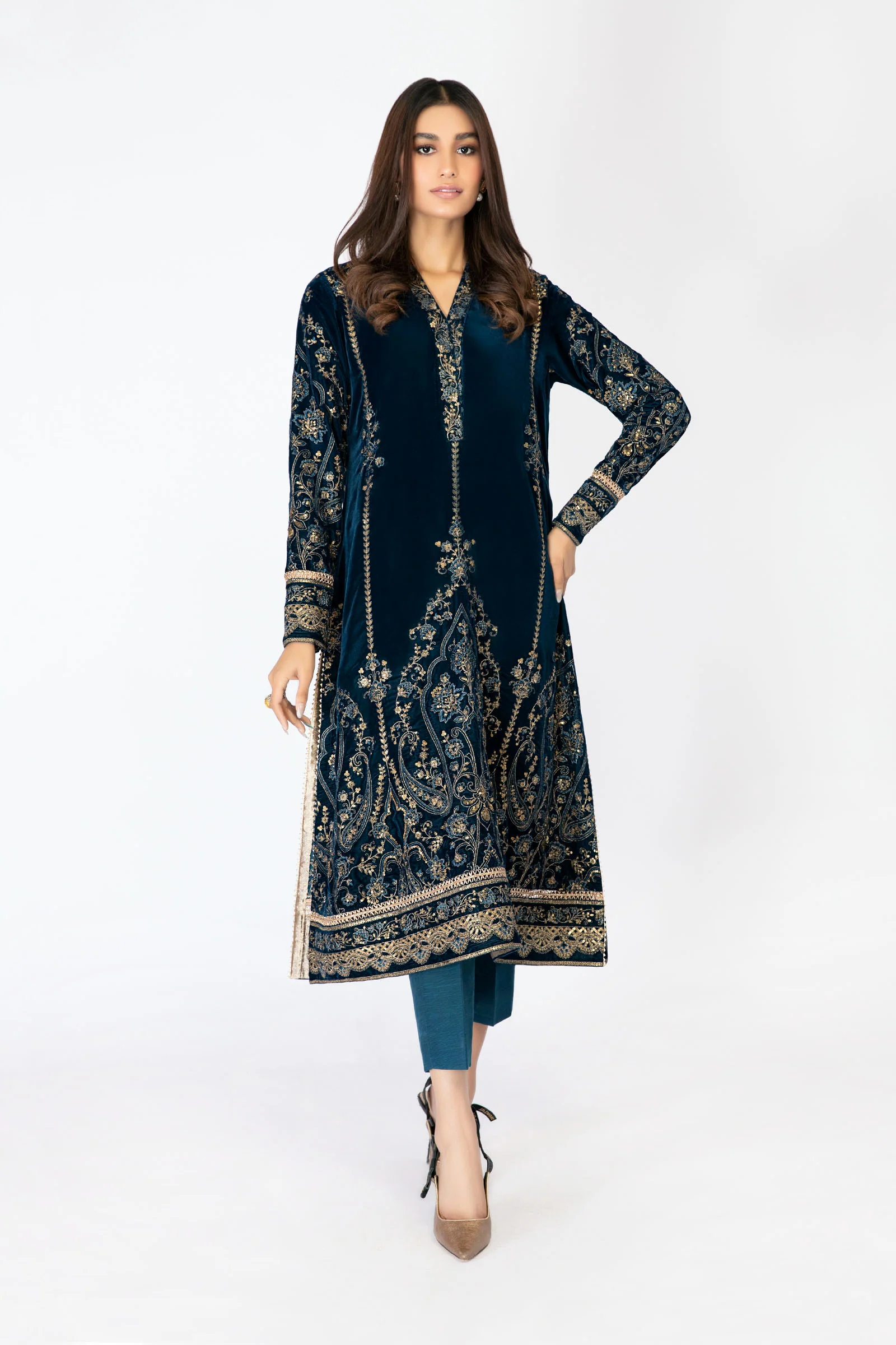 M.Luxe Fabrics LF-328-Teal - Image 3