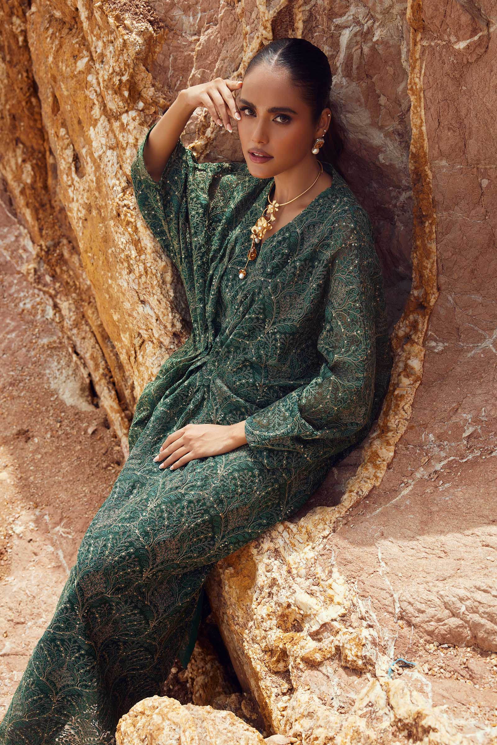 M.Luxe Fabrics Green LF-522 - Image 3