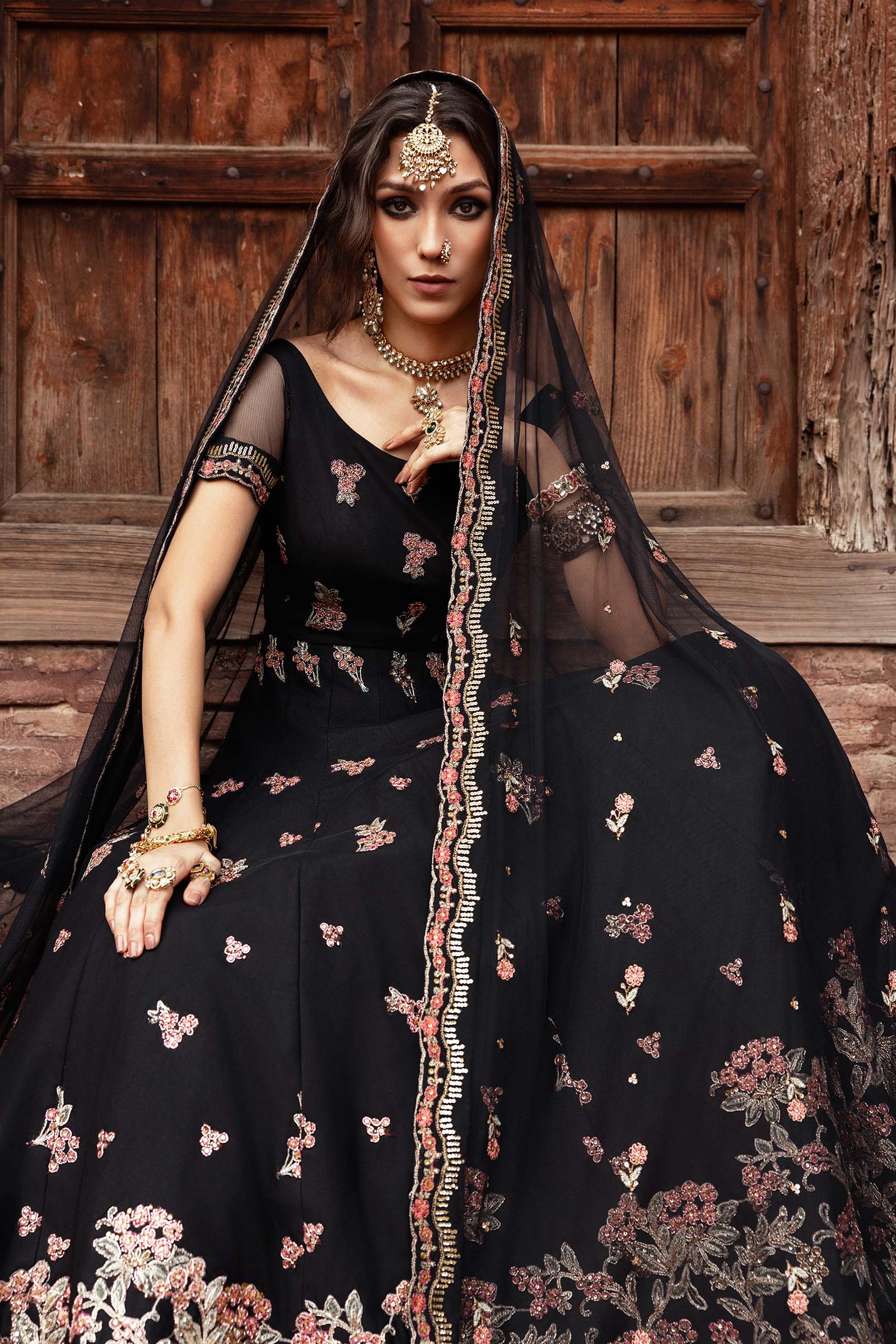 Embroidered Net Fabric (2Pcs) | LF-902 - Image 2