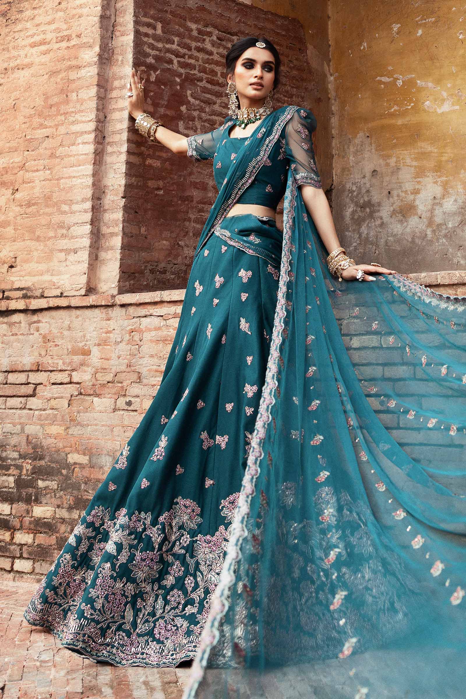 Embroidered Net Fabric (2Pcs) | LF-903 - Image 2