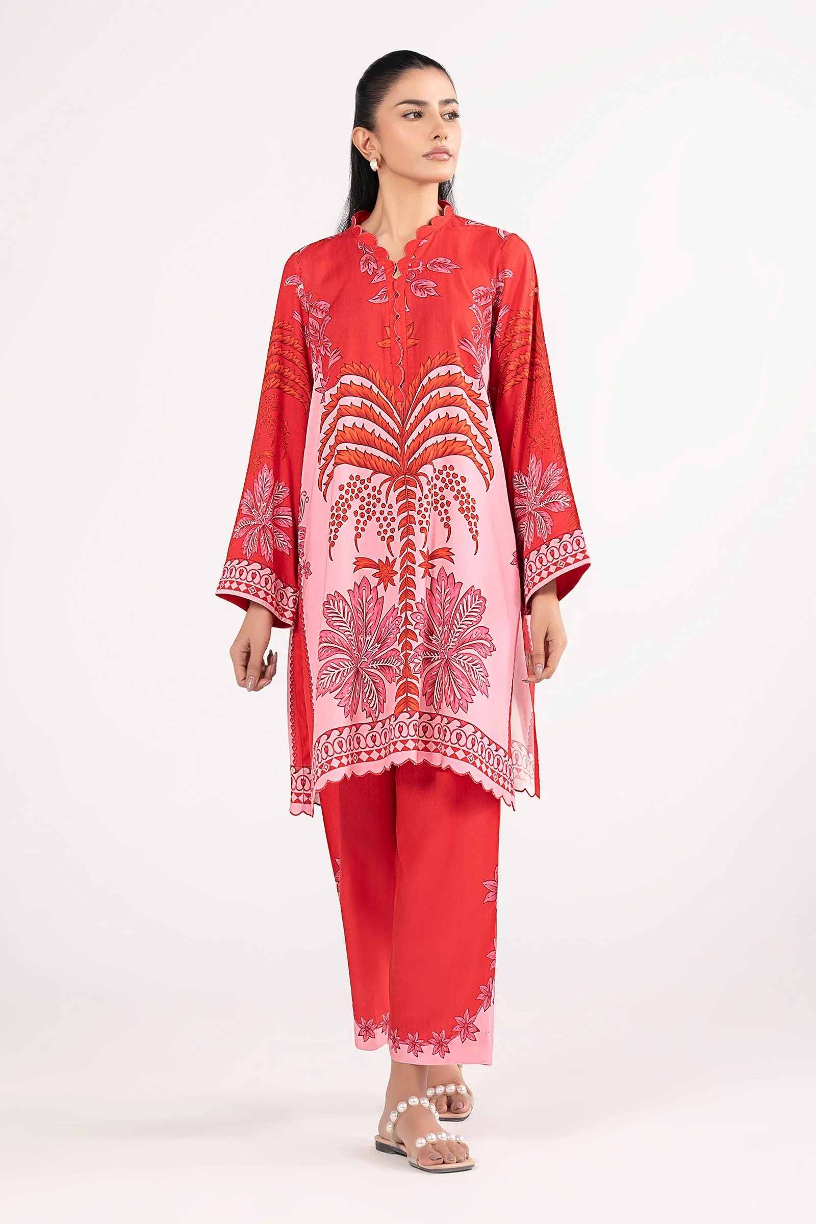 2 Pc Printed Arabic Lawn Suit