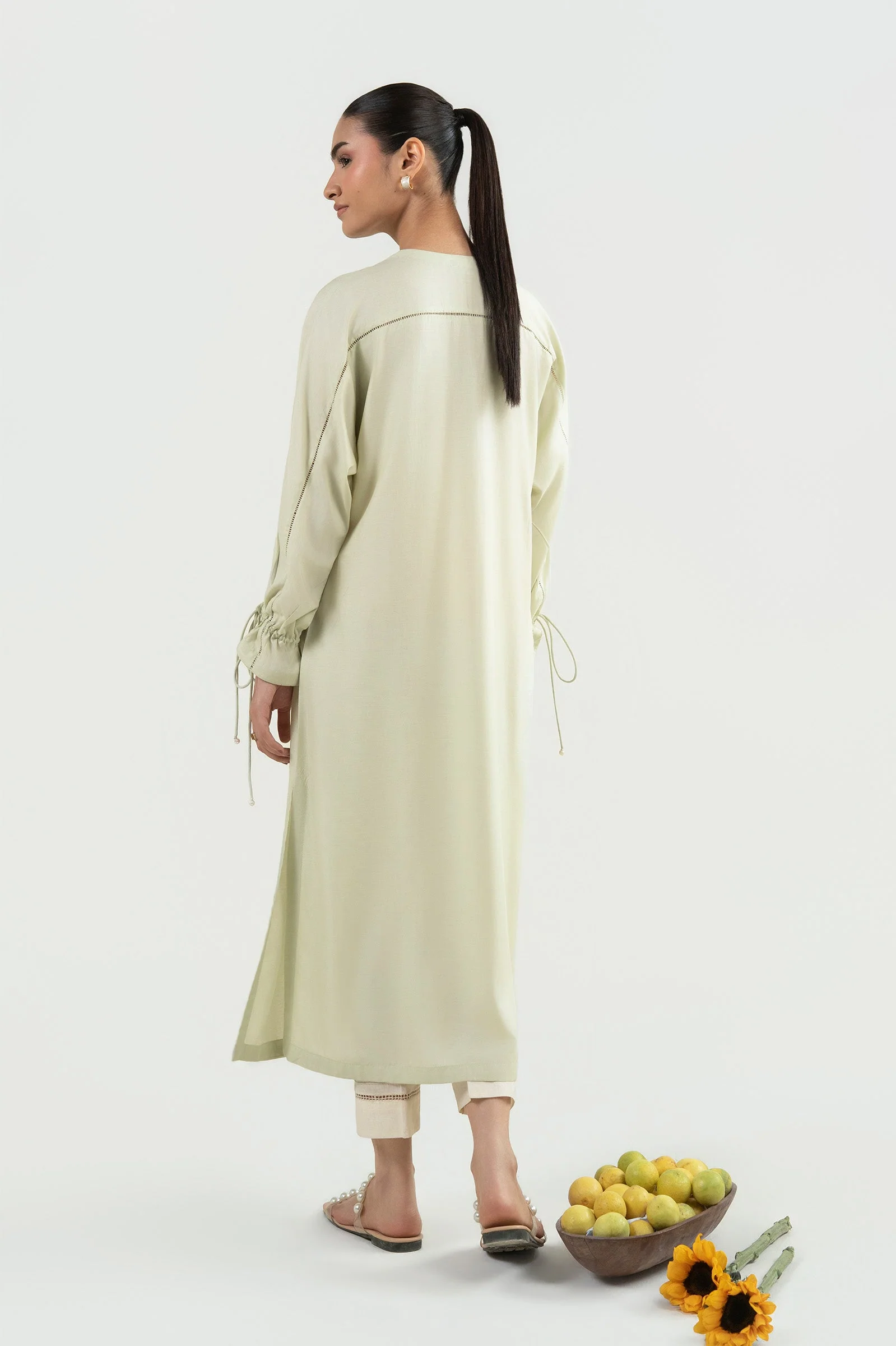 Dyed Slub Lawn Shirt - Image 6