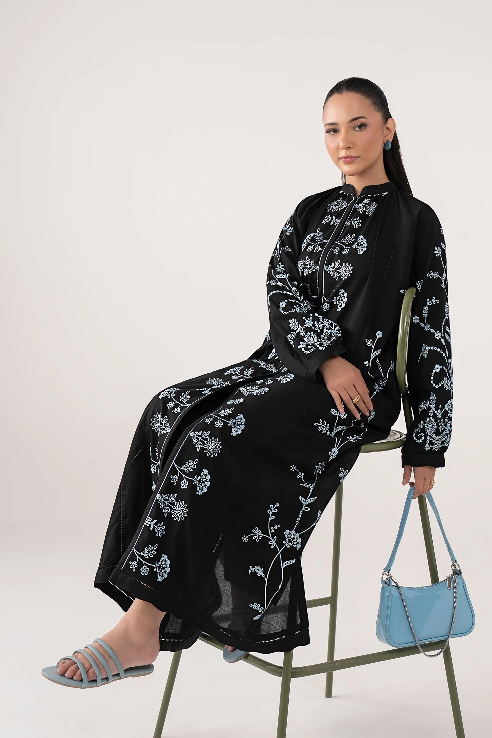 Embroidered Lawn Dress - Image 3