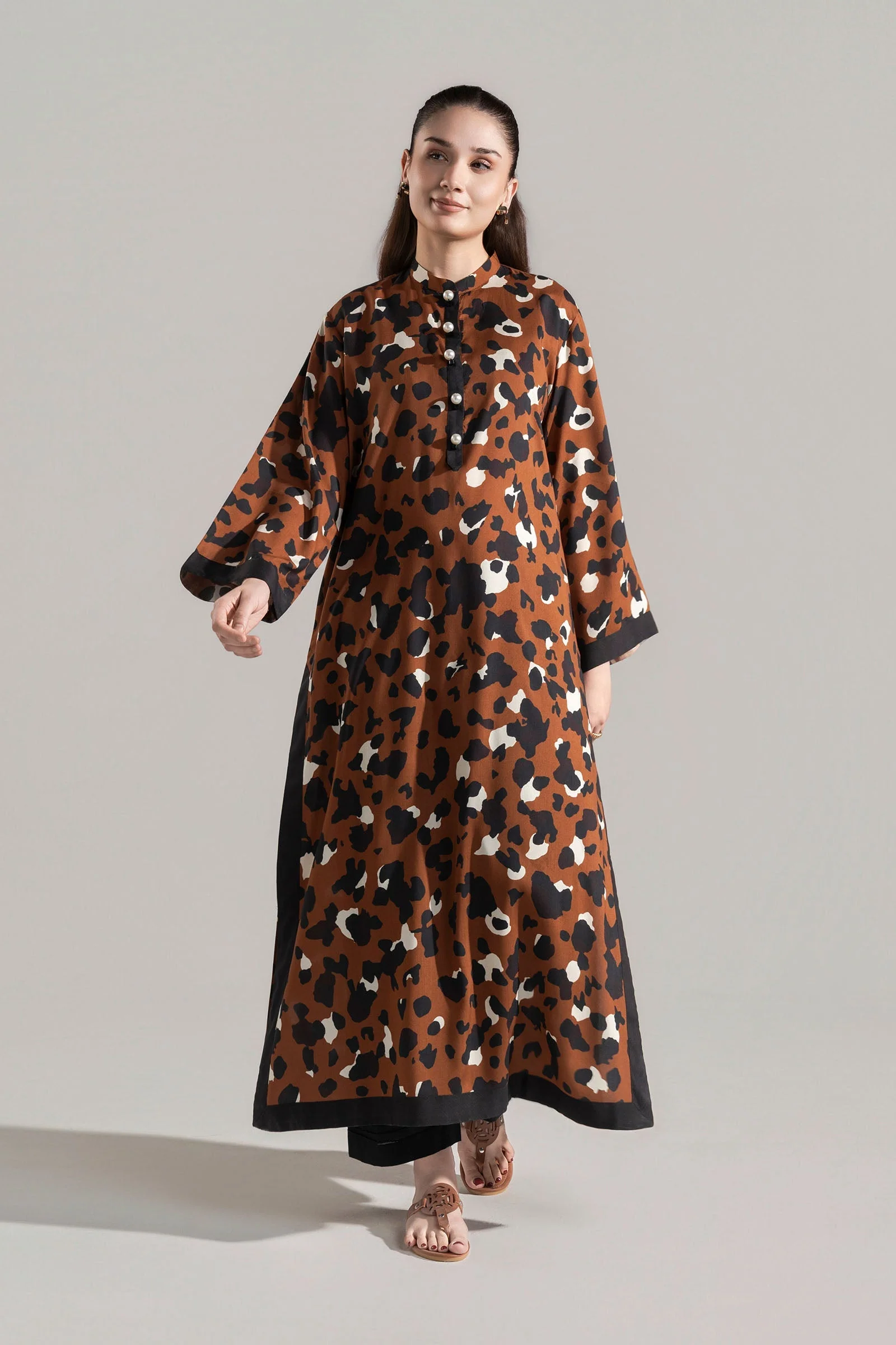 Printed Arabic Lawn Shirt