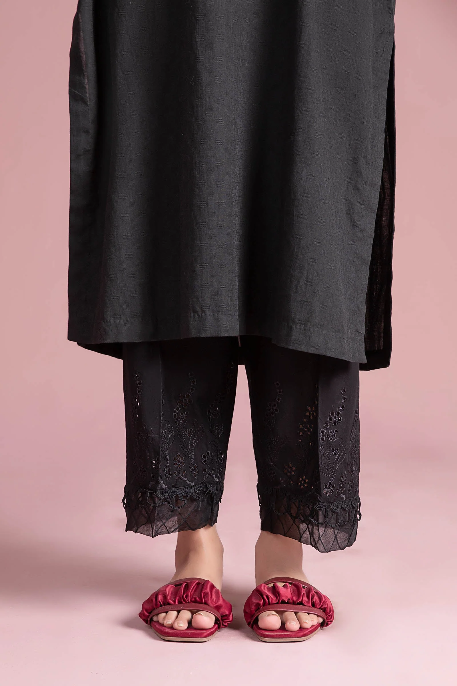 Cambric Cropped Trousers - Image 2