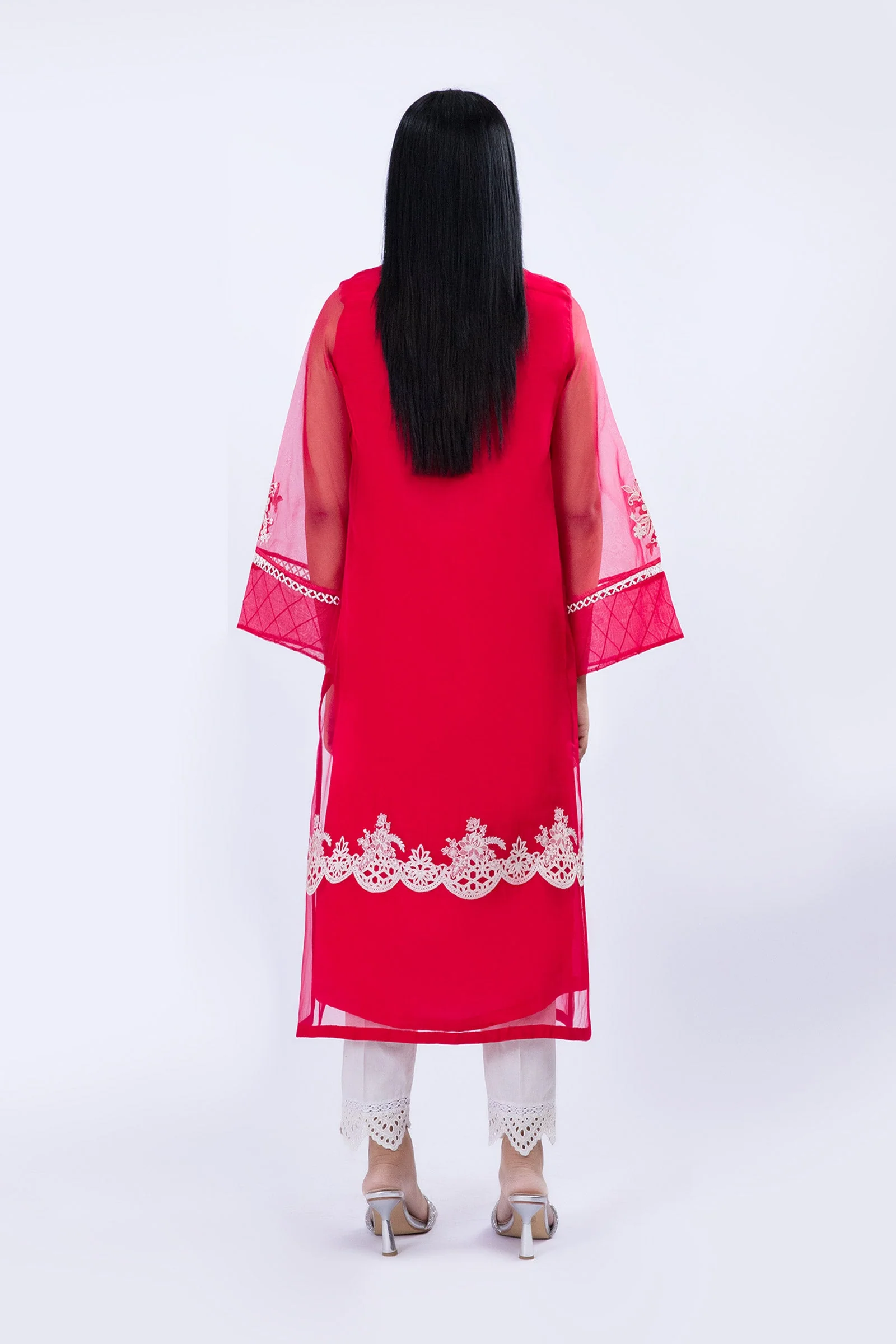 Embroidered Organza Shirt - Image 4