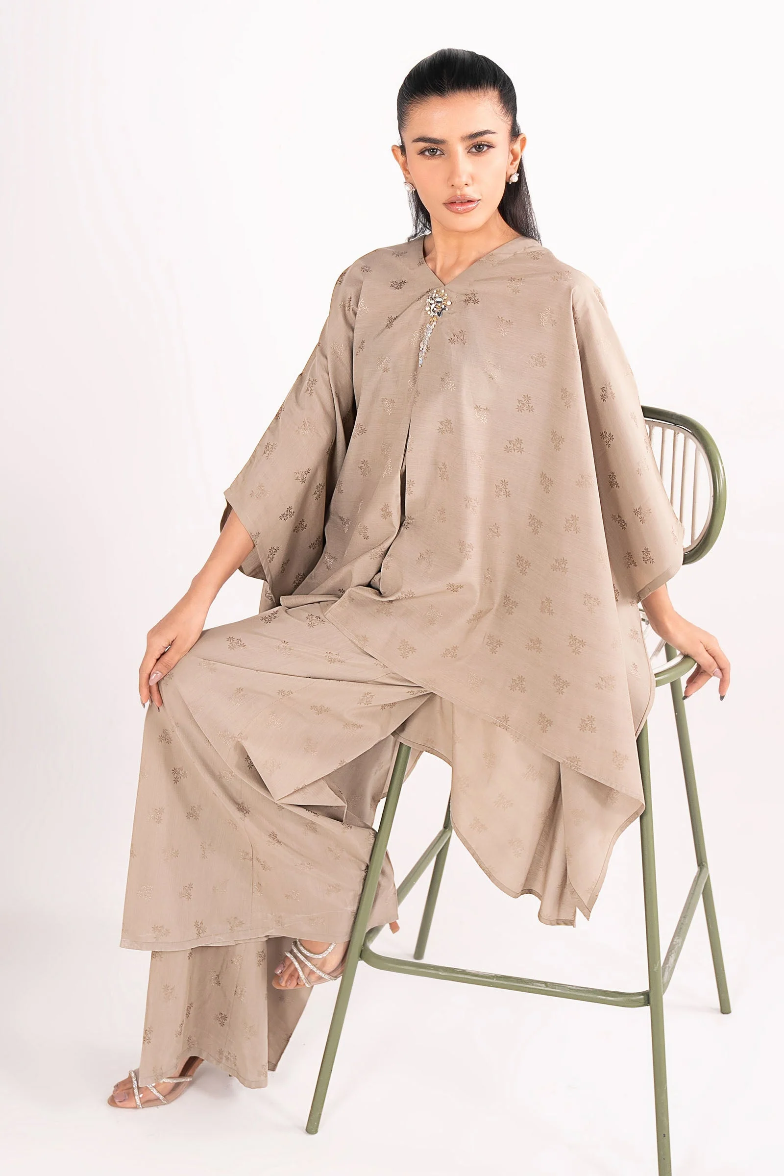 2 Pc Dyed Dobby Viscose Suit - Image 3