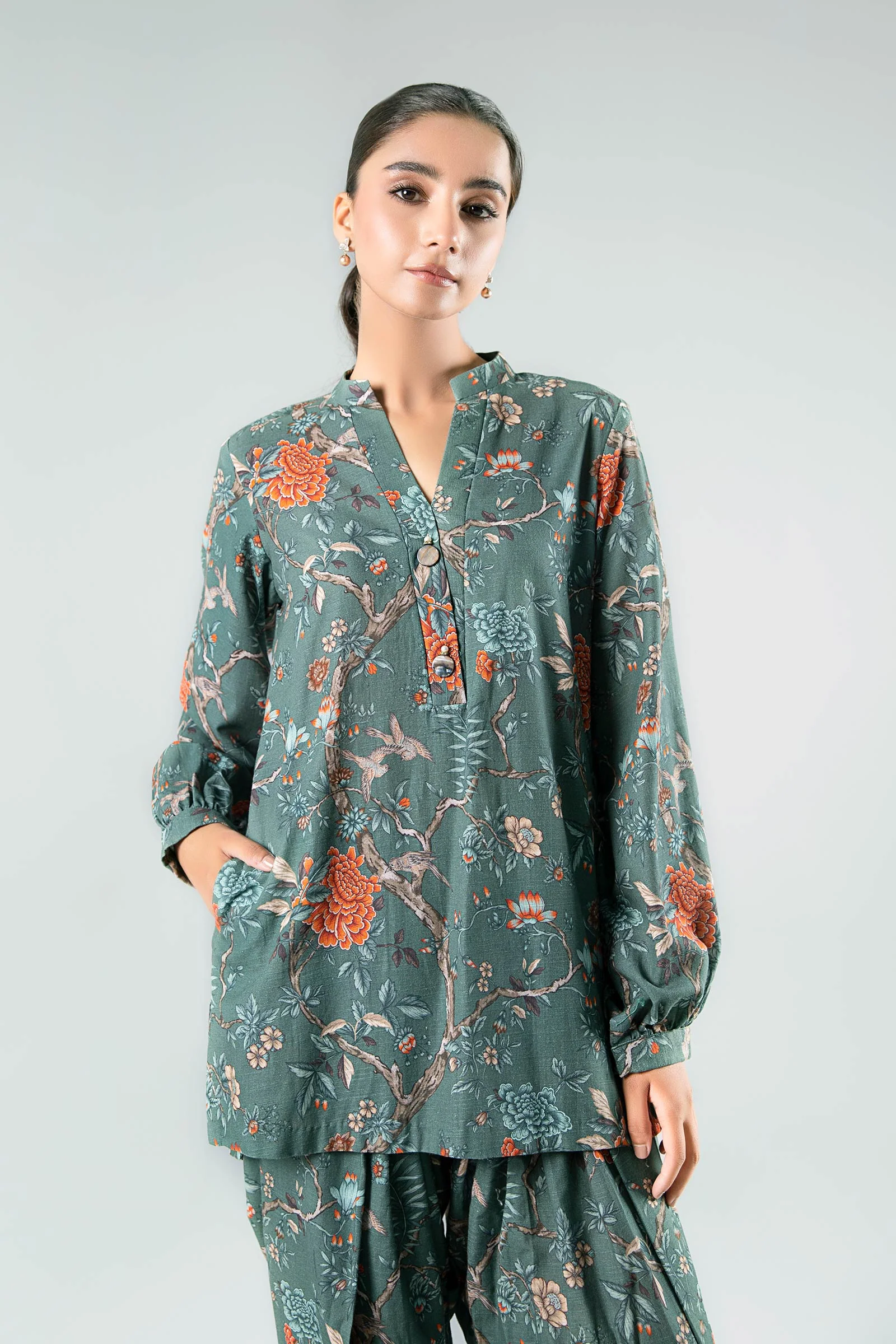 2 Piece - Khaddar Suit | MB-US23-202-B - Image 2