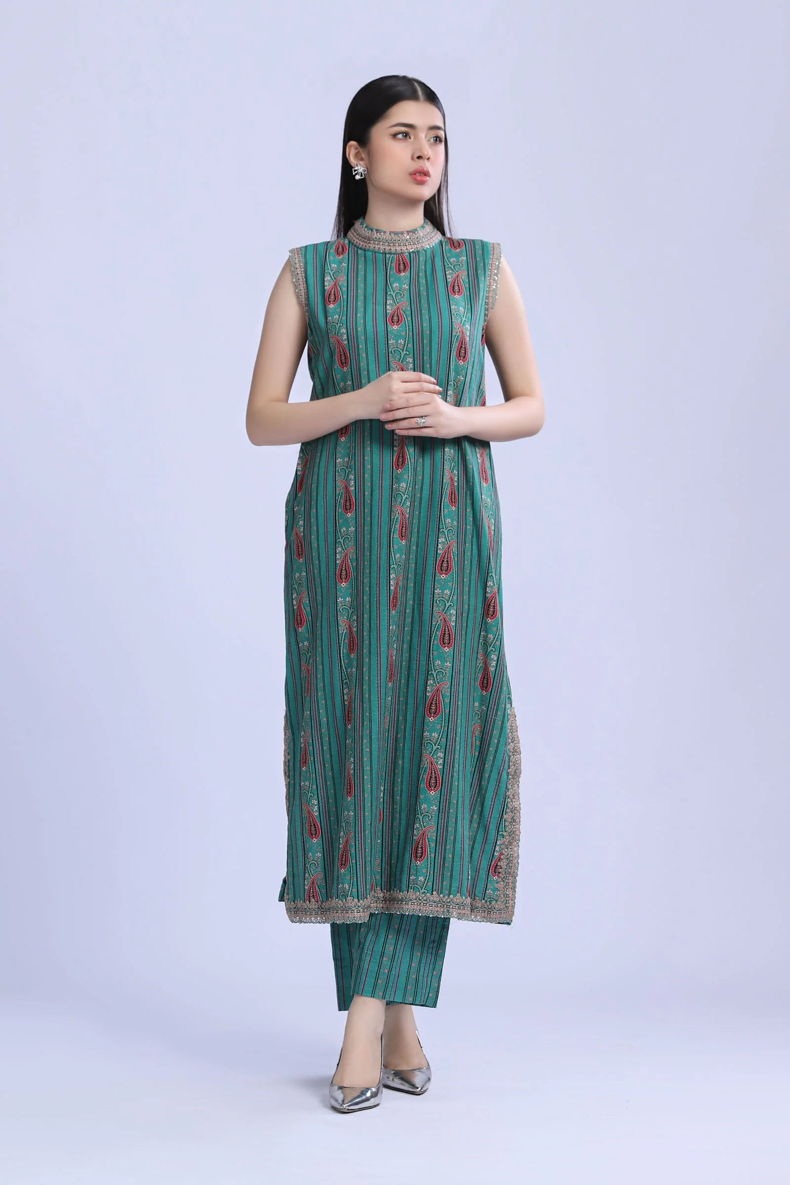 2 Piece - Khaddar Suit | MB-US23-206-B - Image 8