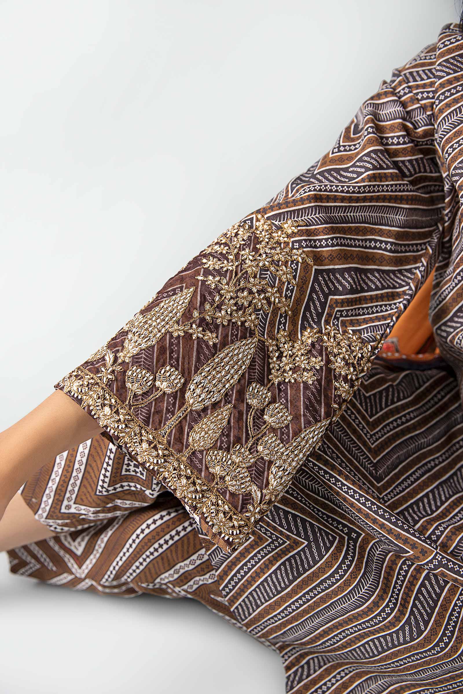 3 Piece - Khaddar Suit | MB-US23-208-B - Image 4