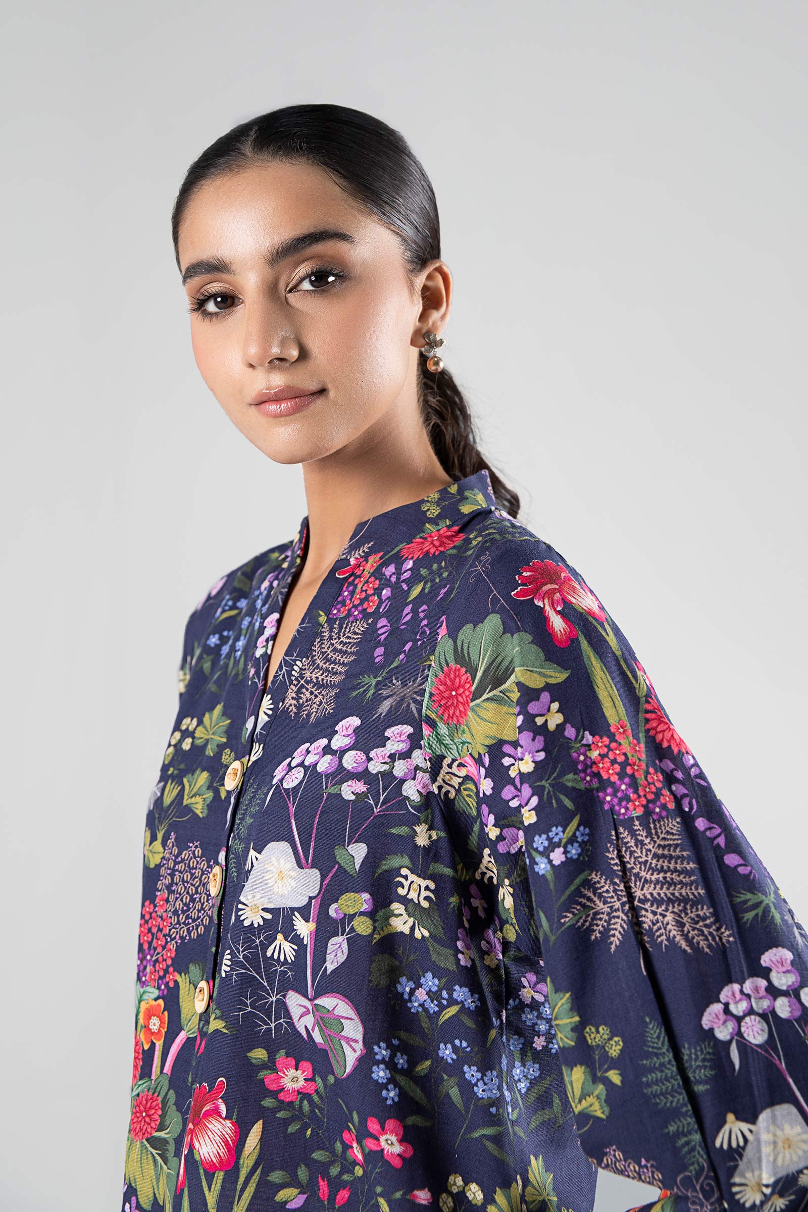Printed Khaddar Shirt - Image 3
