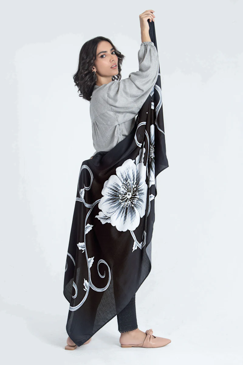 Scarf Black MB-W22-337 - Image 2