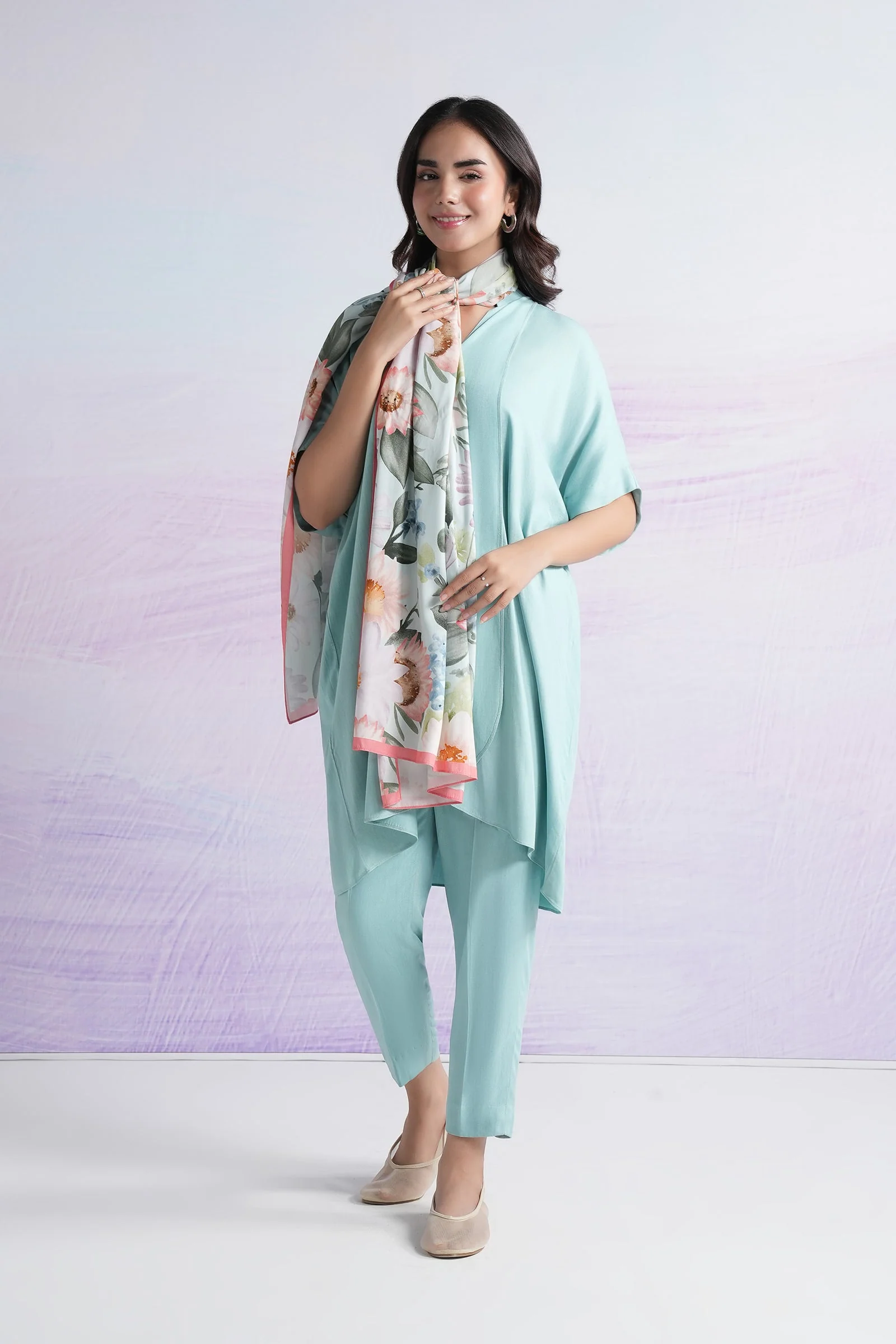 Printed Linen Dupatta - Image 2