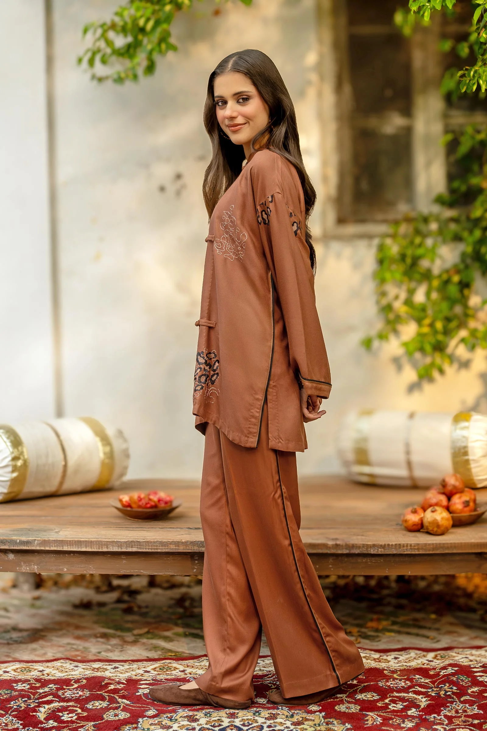 2 Pc Embroidered Twill Suit - Image 5