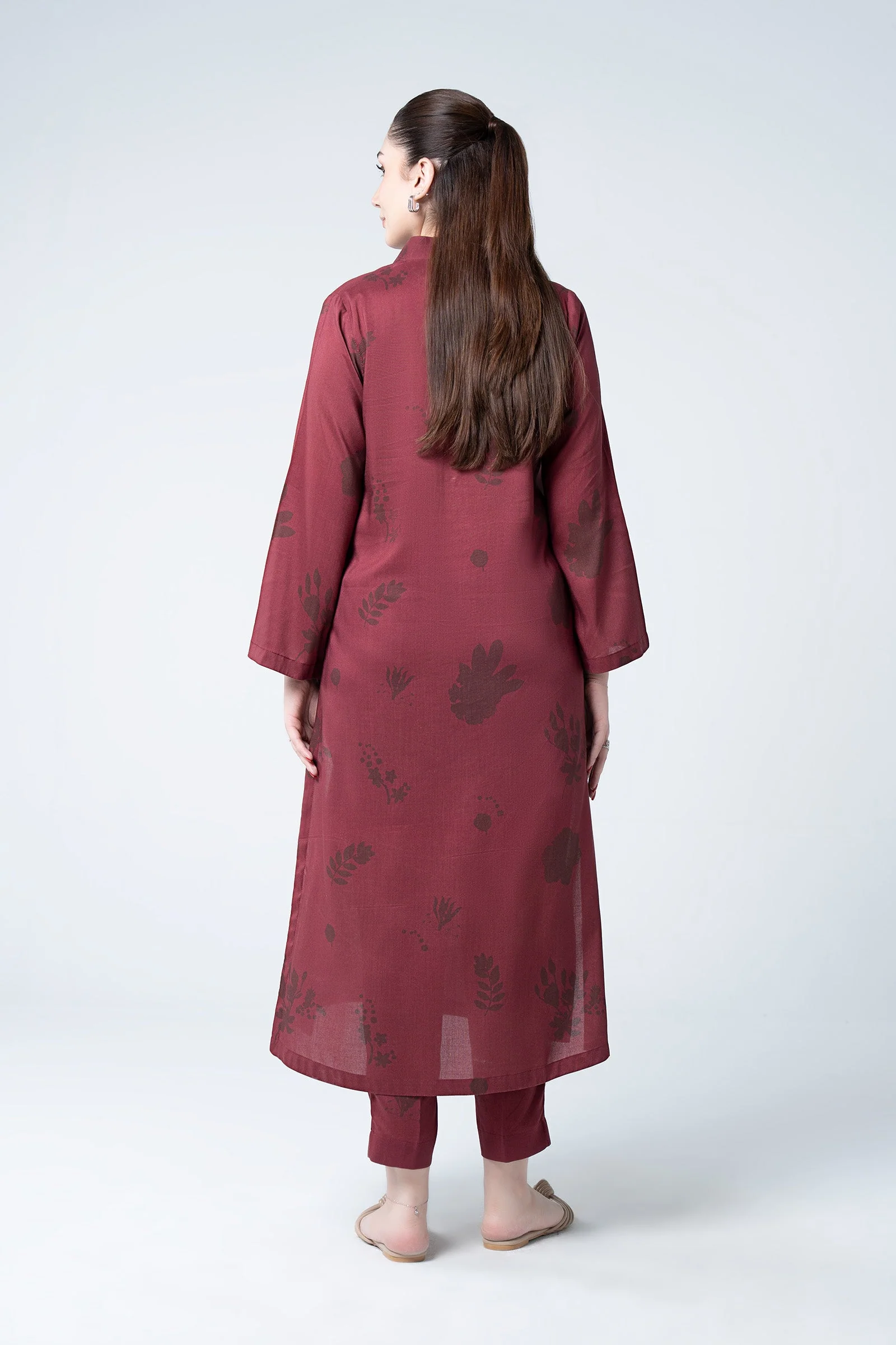 2 Pc Printed Slub Khaddar Suit - Image 5