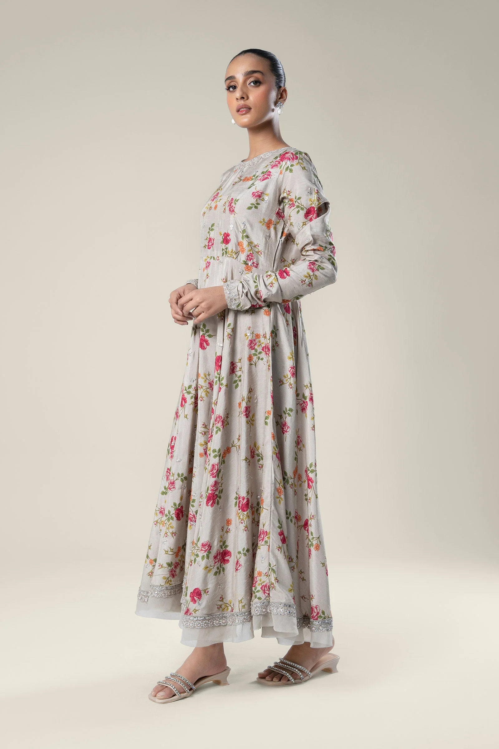 Embroidered Raw Silk Pishwas - Image 4