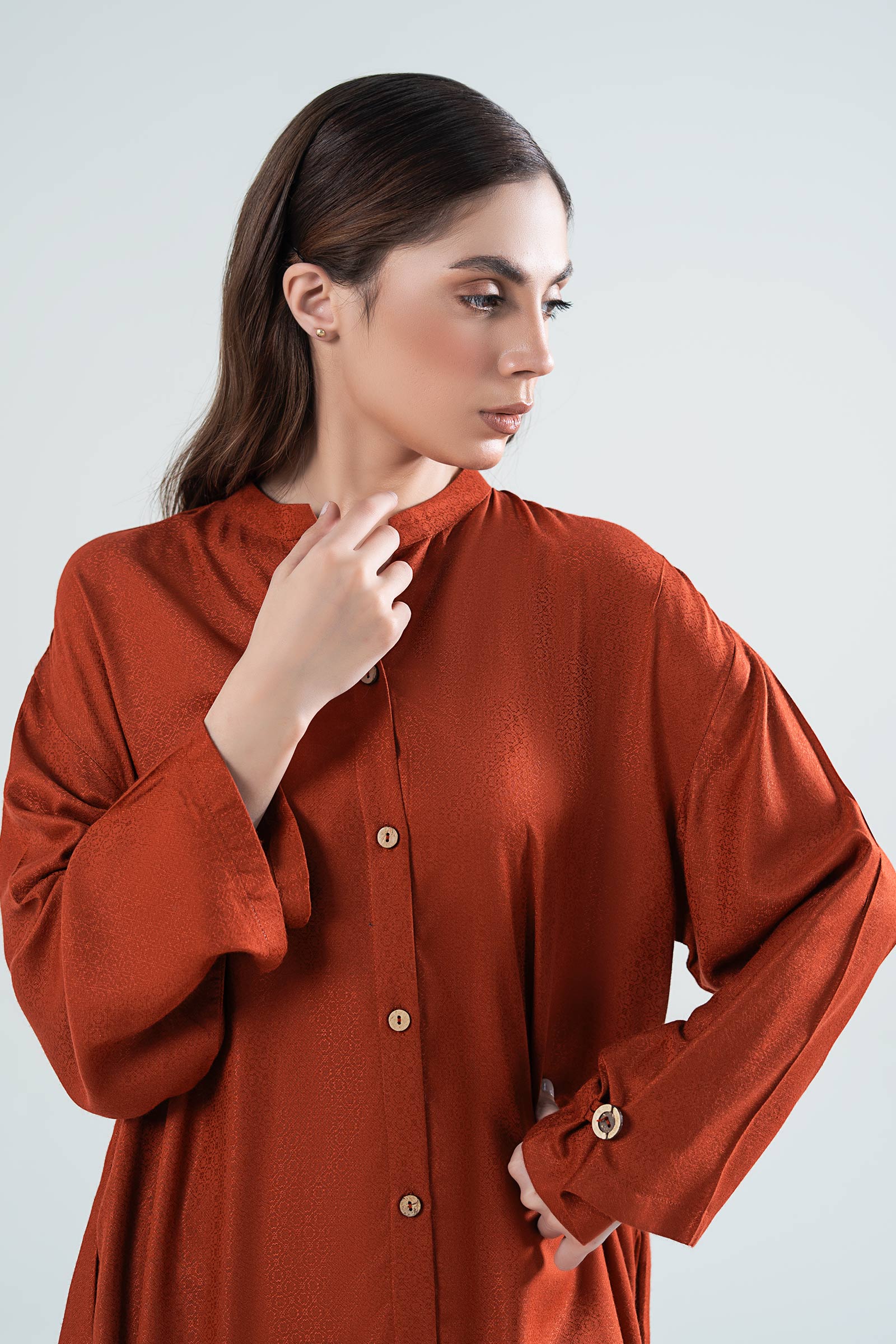 2 Pc Dyed Linen Suit - Image 2