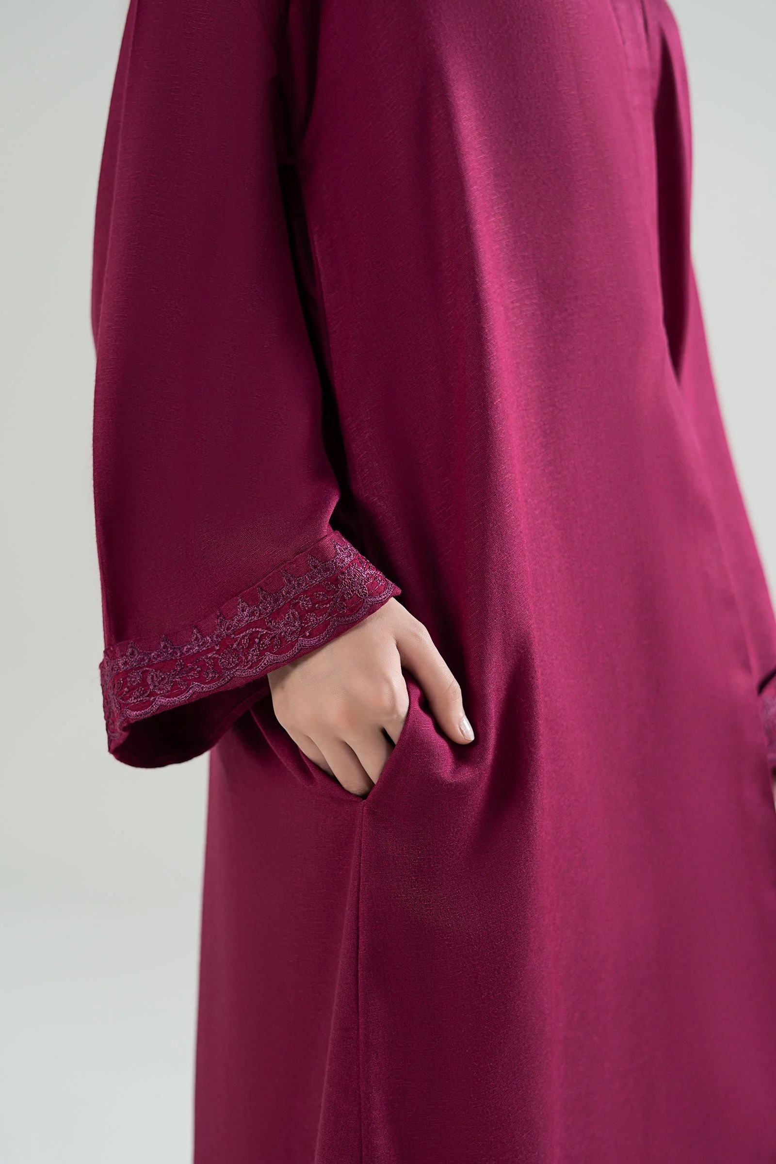 2 Pc Embroidered Karandi Suit - Image 4