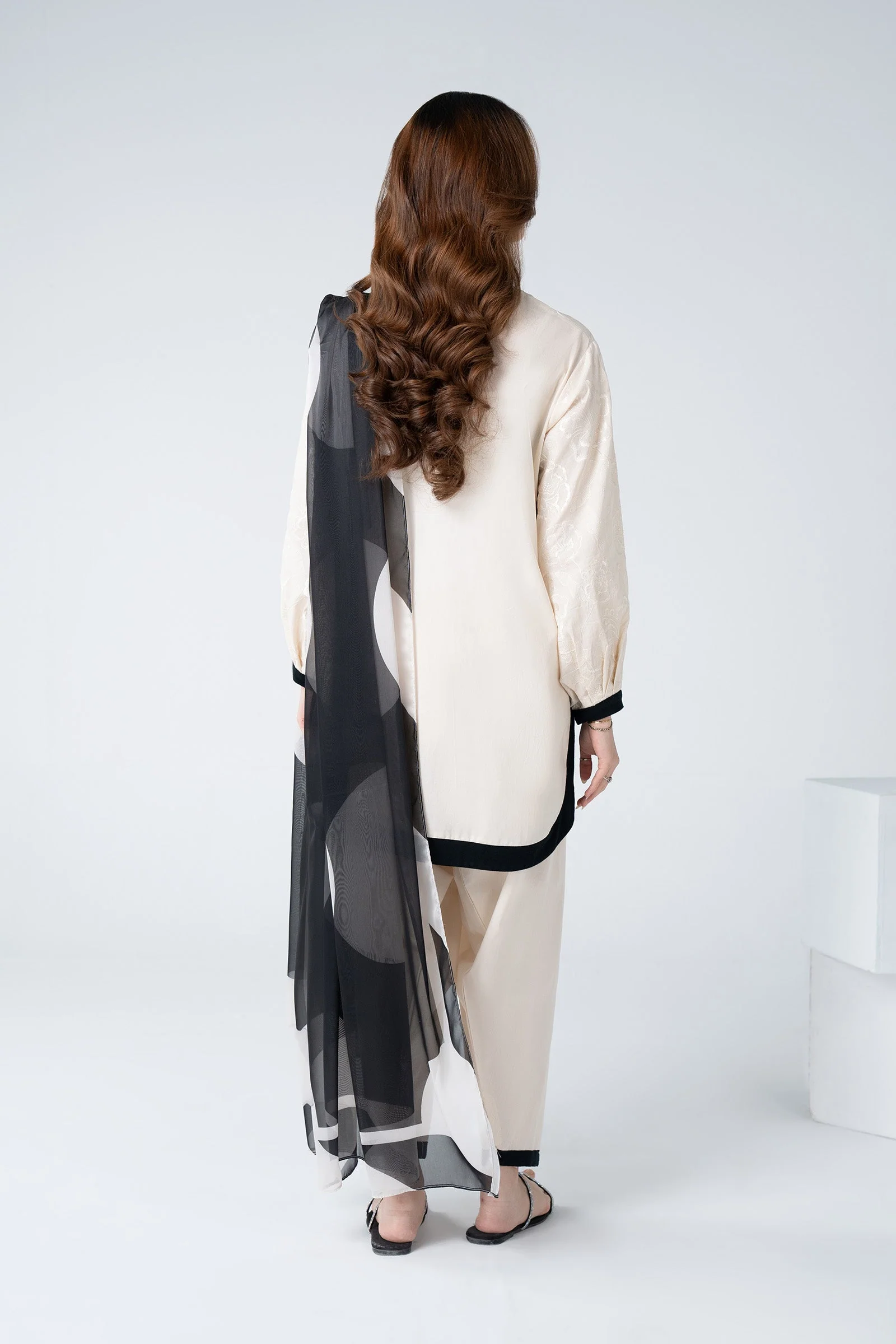 3 Pc Printed Cambric Suit - Image 6