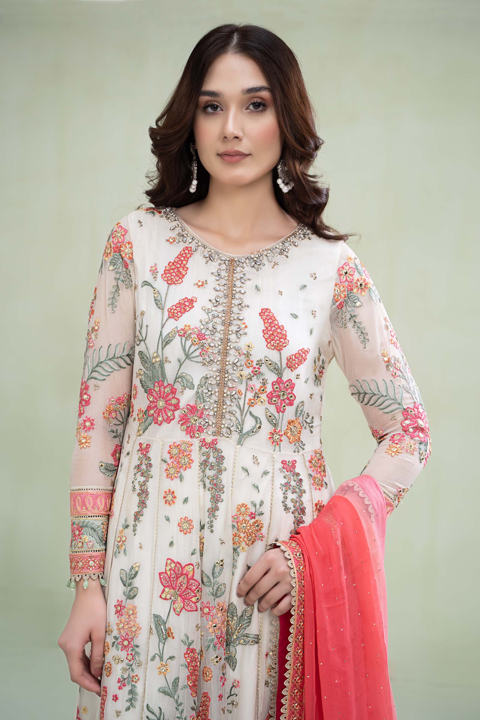 Suit Cloud White Floral MCS-23-106 - Image 2