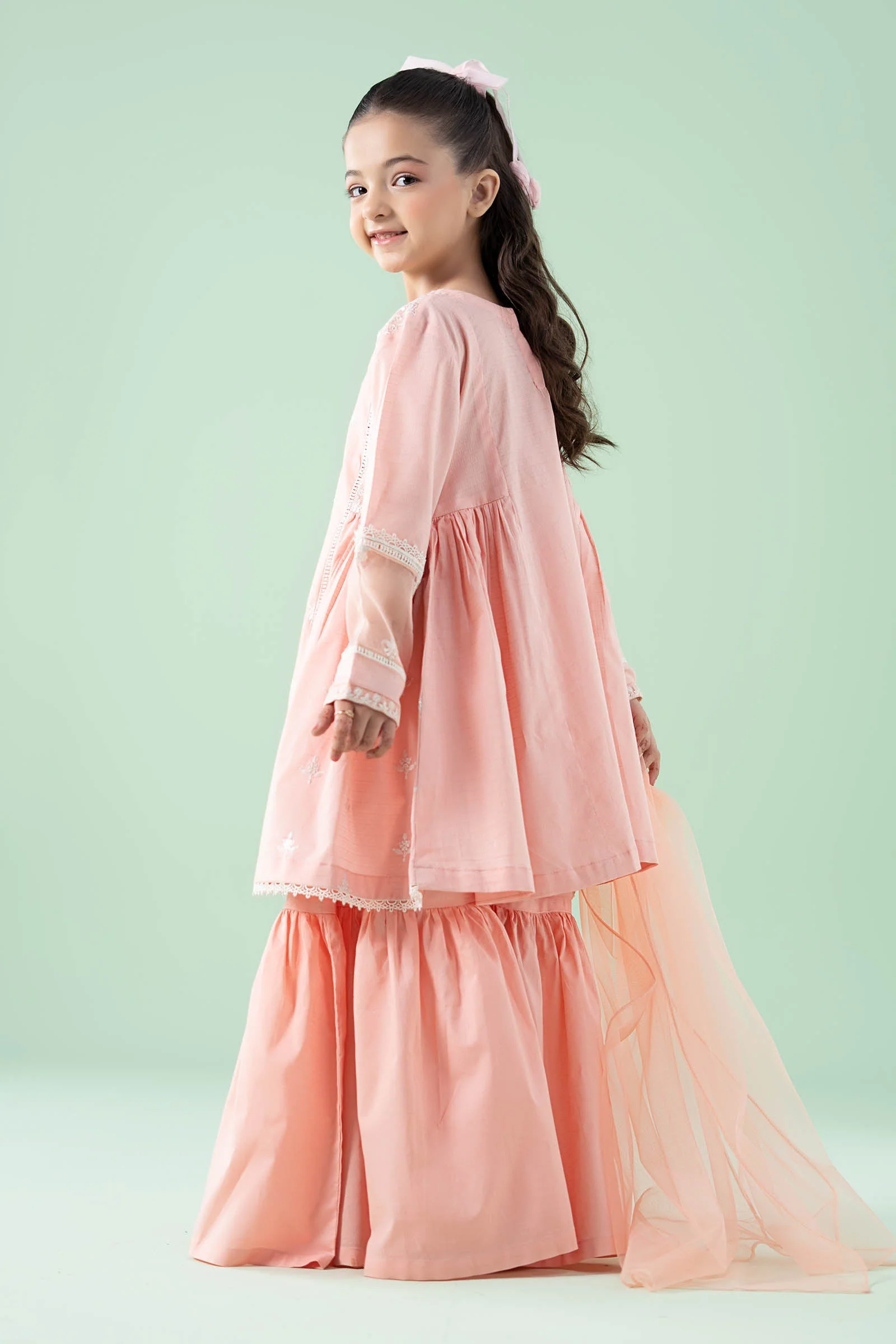 3 Piece Embroidered Dobby Suit - Image 6