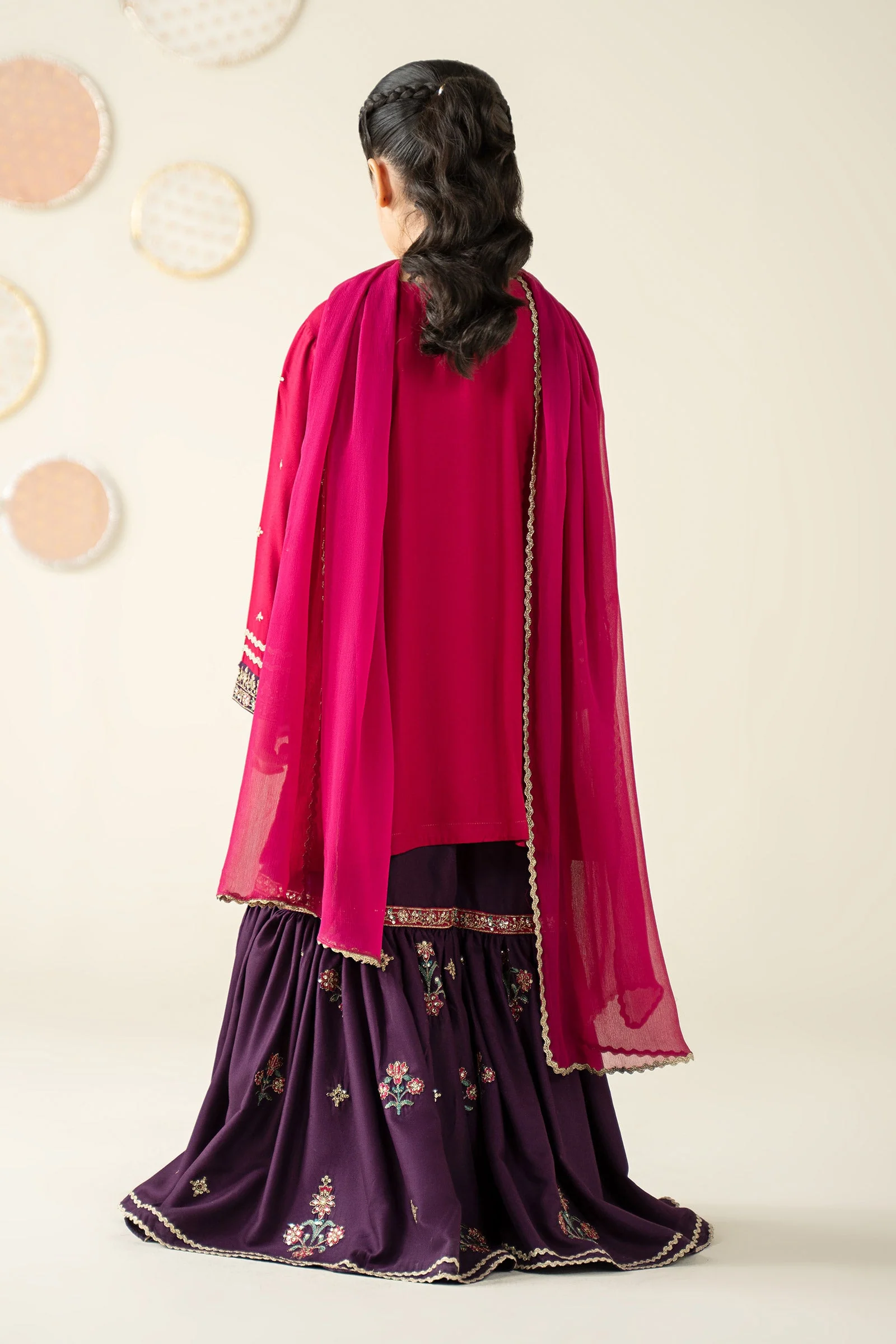 3 Piece Embroidered Linen Suit - Image 7