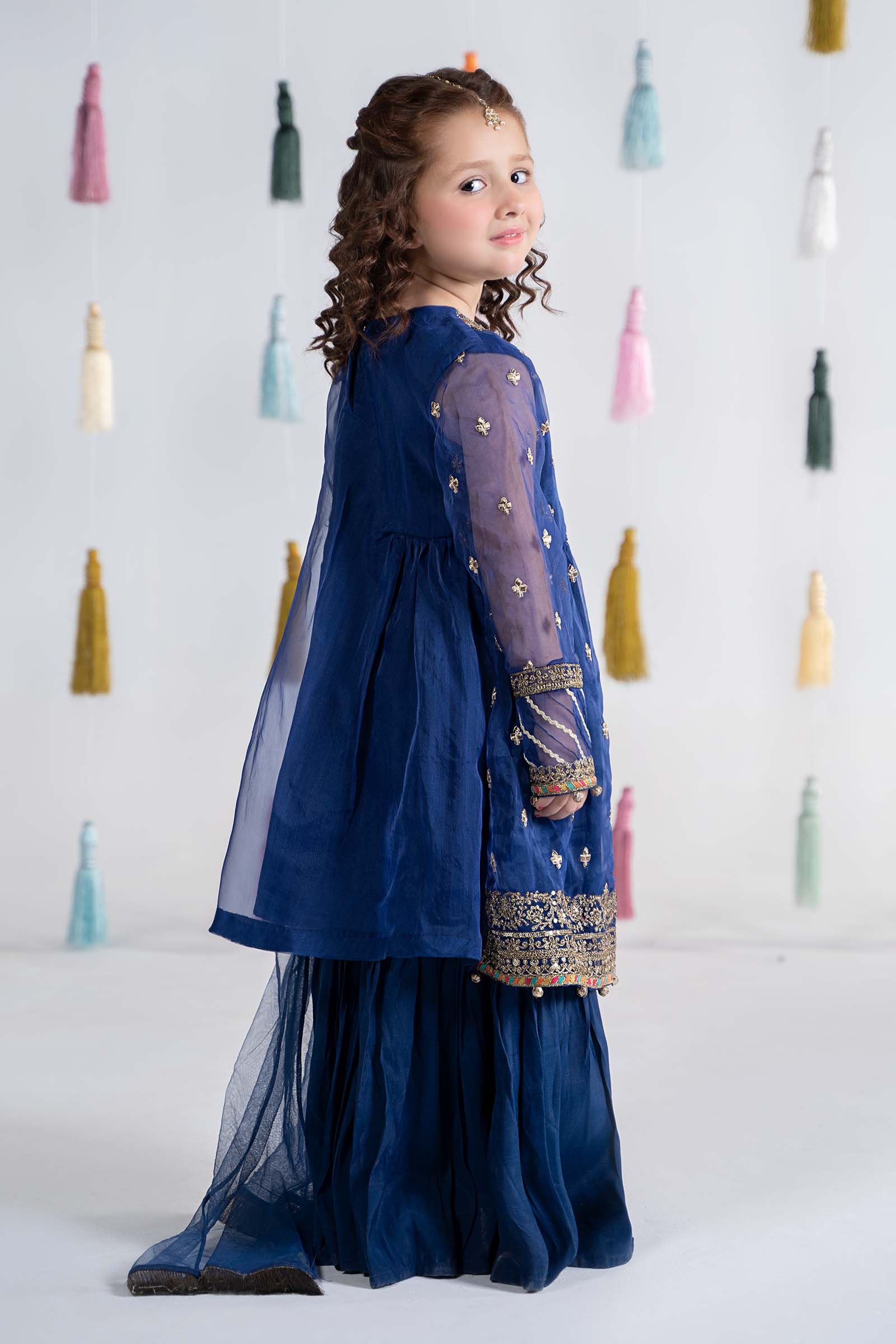 3 Piece Embroidered Organza Suit - Image 7