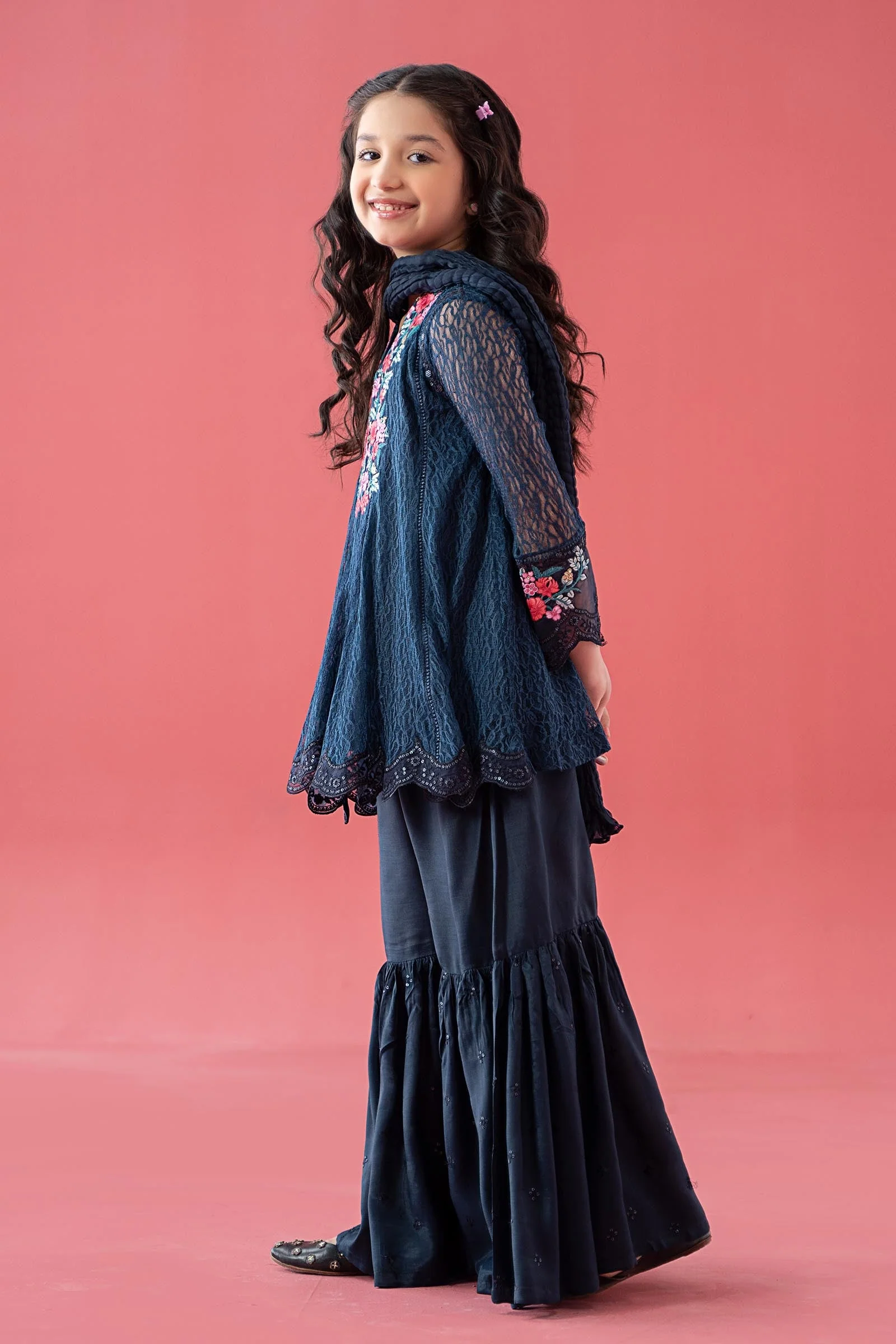 3 Piece Embroidered Chantelle Suit - Image 5