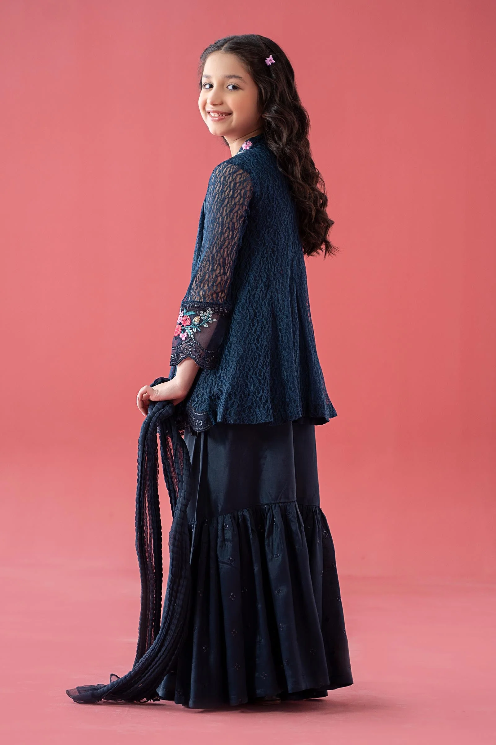 3 Piece Embroidered Chantelle Suit - Image 6