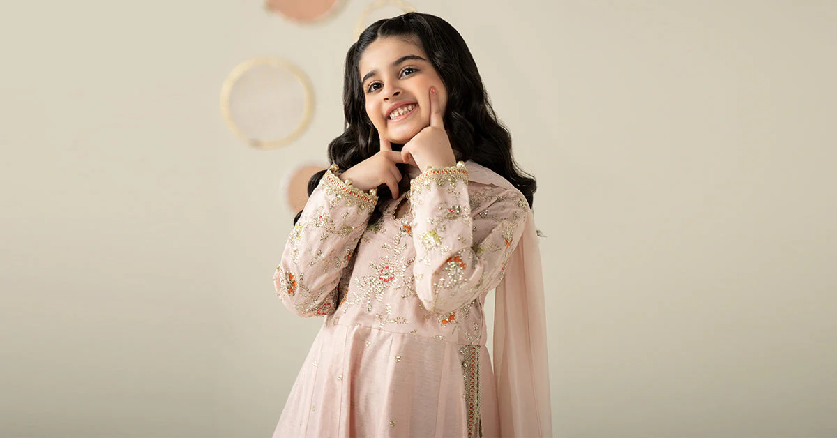 3 Piece Embroidered Cotton Silk Suit - Image 8