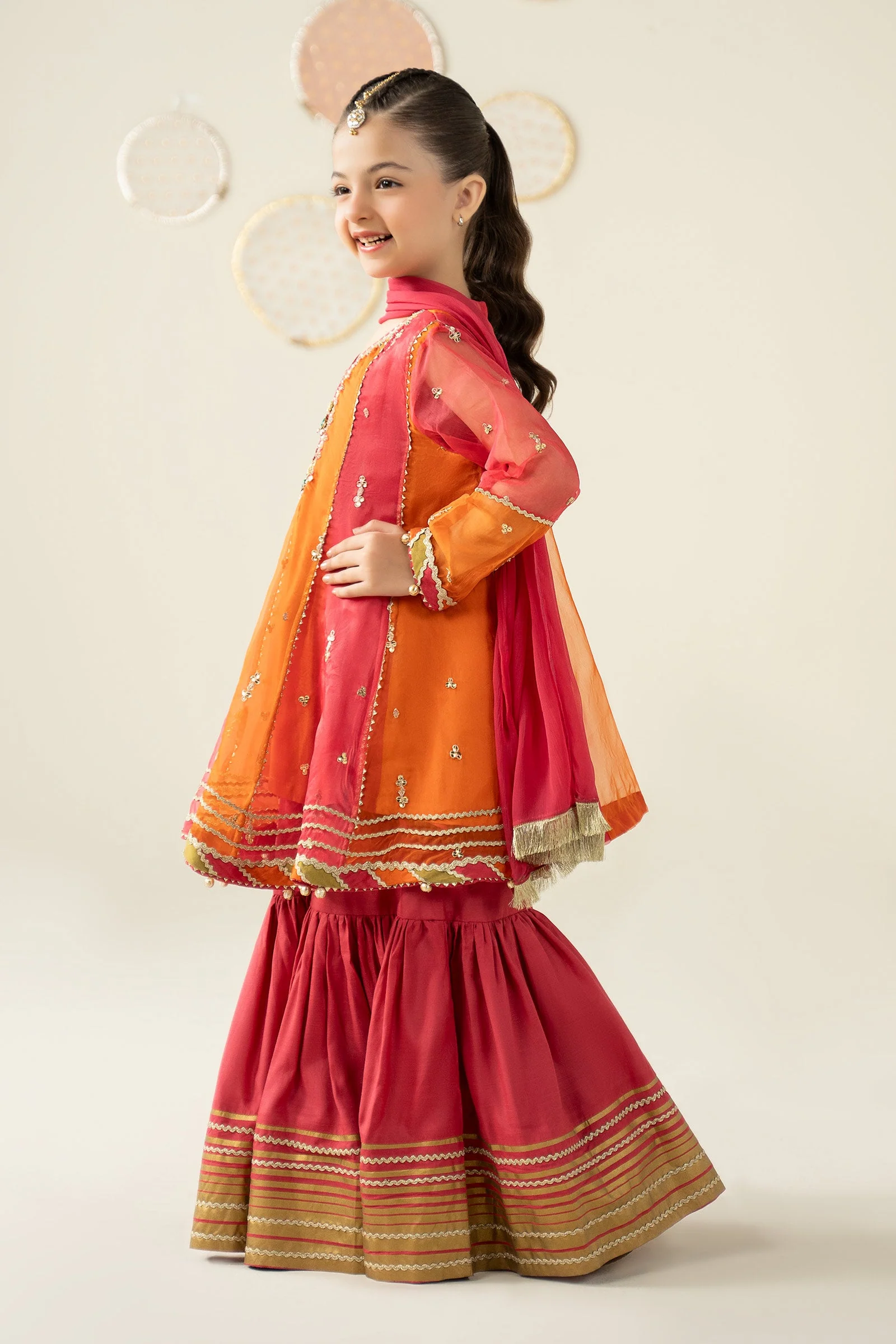 3 Piece Embroidered Organza Suit - Image 8