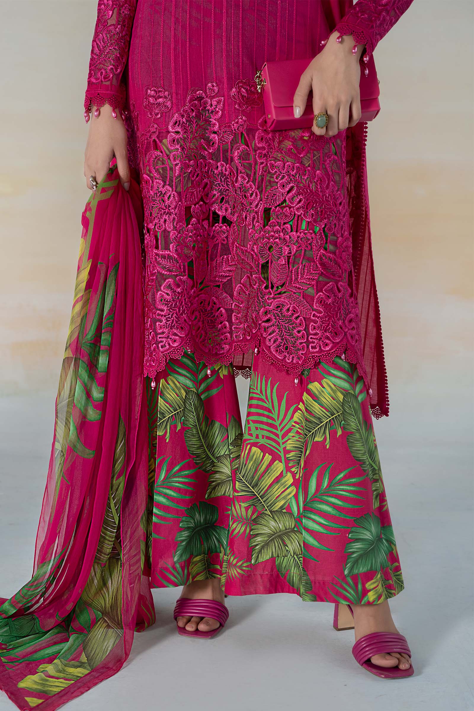 3 PIECE PRINTED DOBBY LAWN SUIT | MPS-2101-B - Image 5